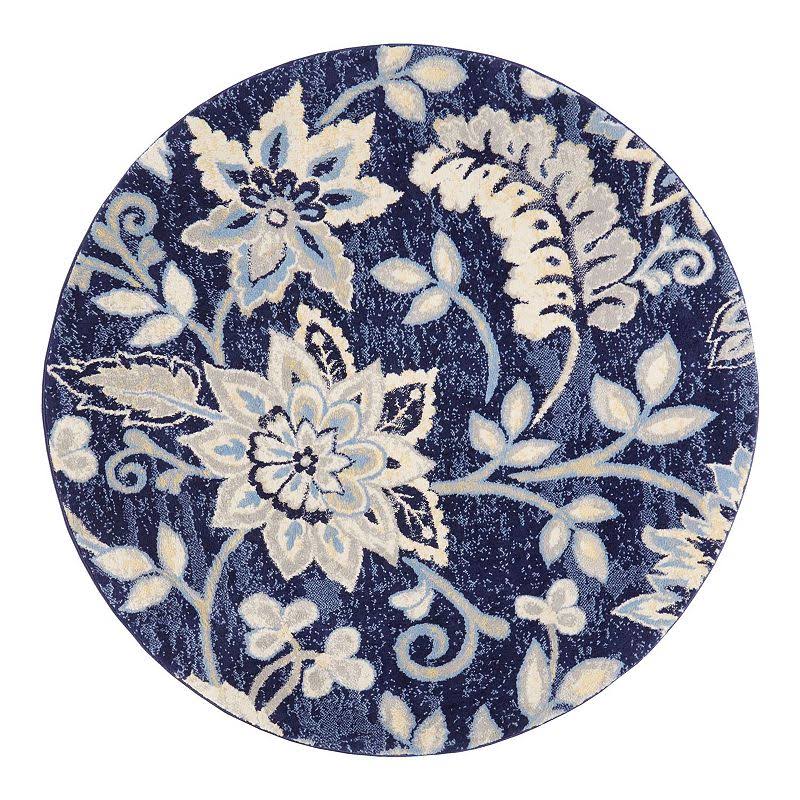 Home Dynamix Tremont Teaneck Navy Blue Area Rug