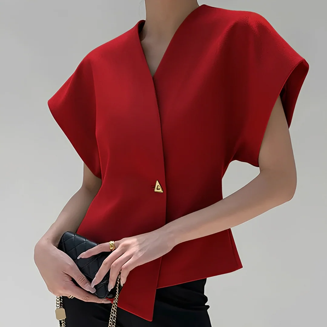 Ariella - Blouse chic à col en V