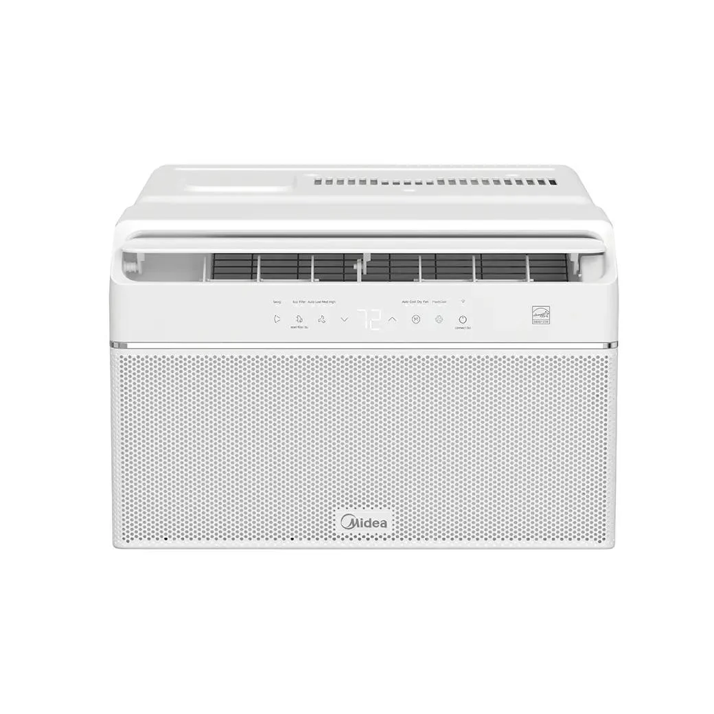 Restored Midea MAW12U1QWT 12, 000 BTU DOE U - Shaped Smart Window Air Conditioner 350 Sq. Ft White Color (Refurbished)