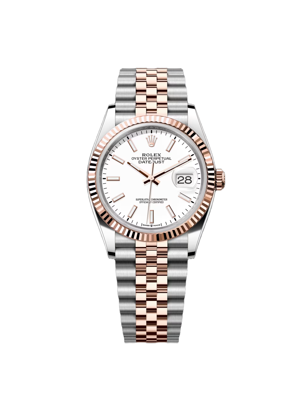 【Super Clone】RLX  Datejust 36mm 126231 White Dial Jubilee Bracelet