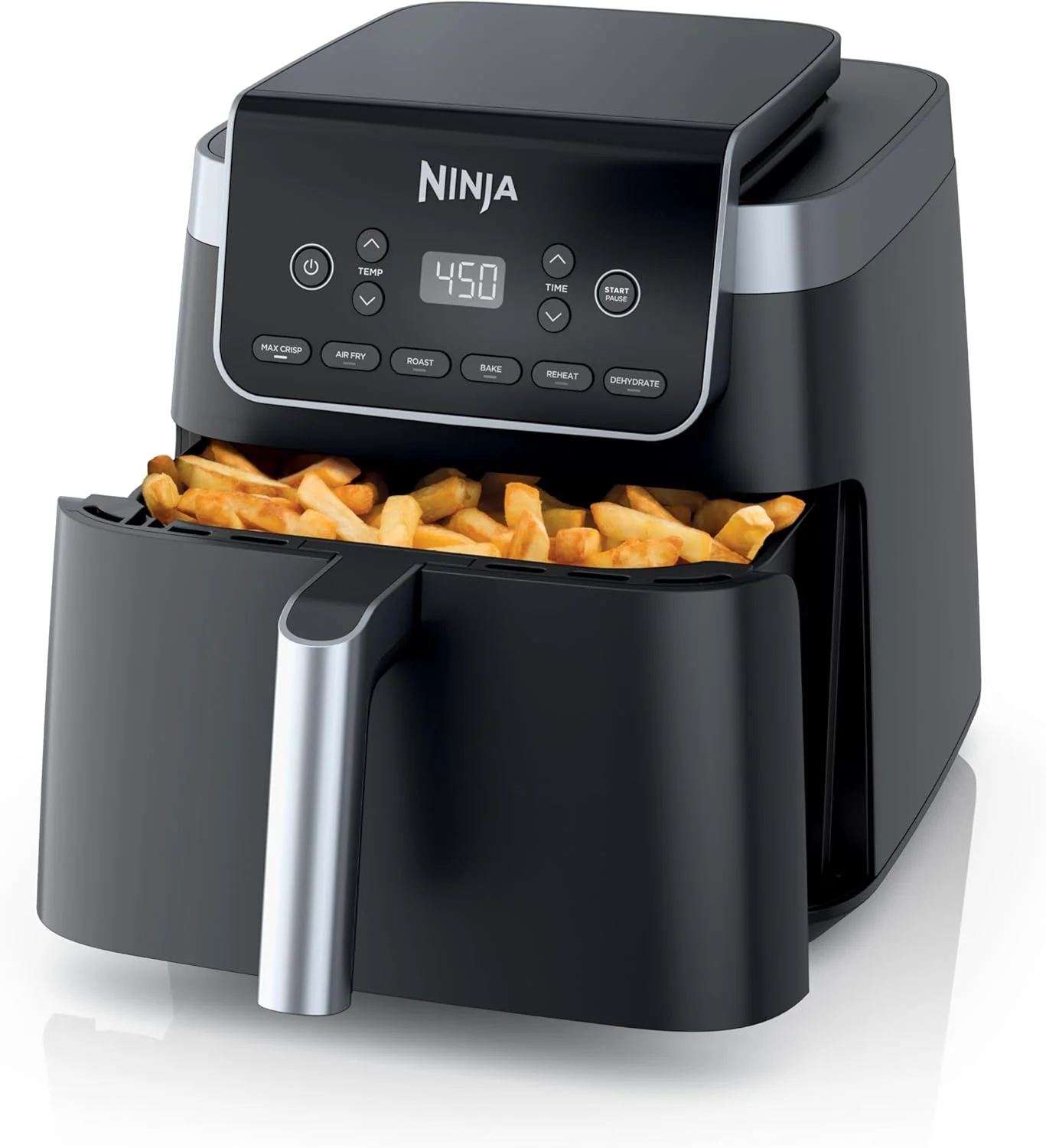 Friteuse à air Ninja 4 en 1 Pro : Frire, rôtir, réchauffer, déshydrater - Capacité de 5 pintes
