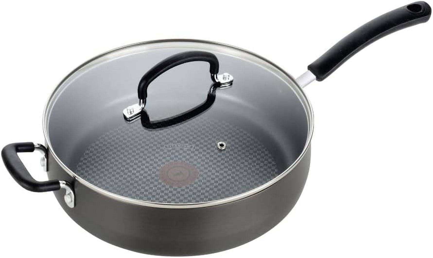 T-Fal E76582 Ultimate Hard Anodized, Nonstick 5 qt. Jumbo Cooker, Black, 5 Quart, Grey