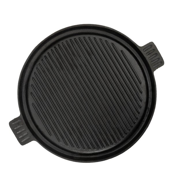 Støpejernsplate vendbar 36 cm
