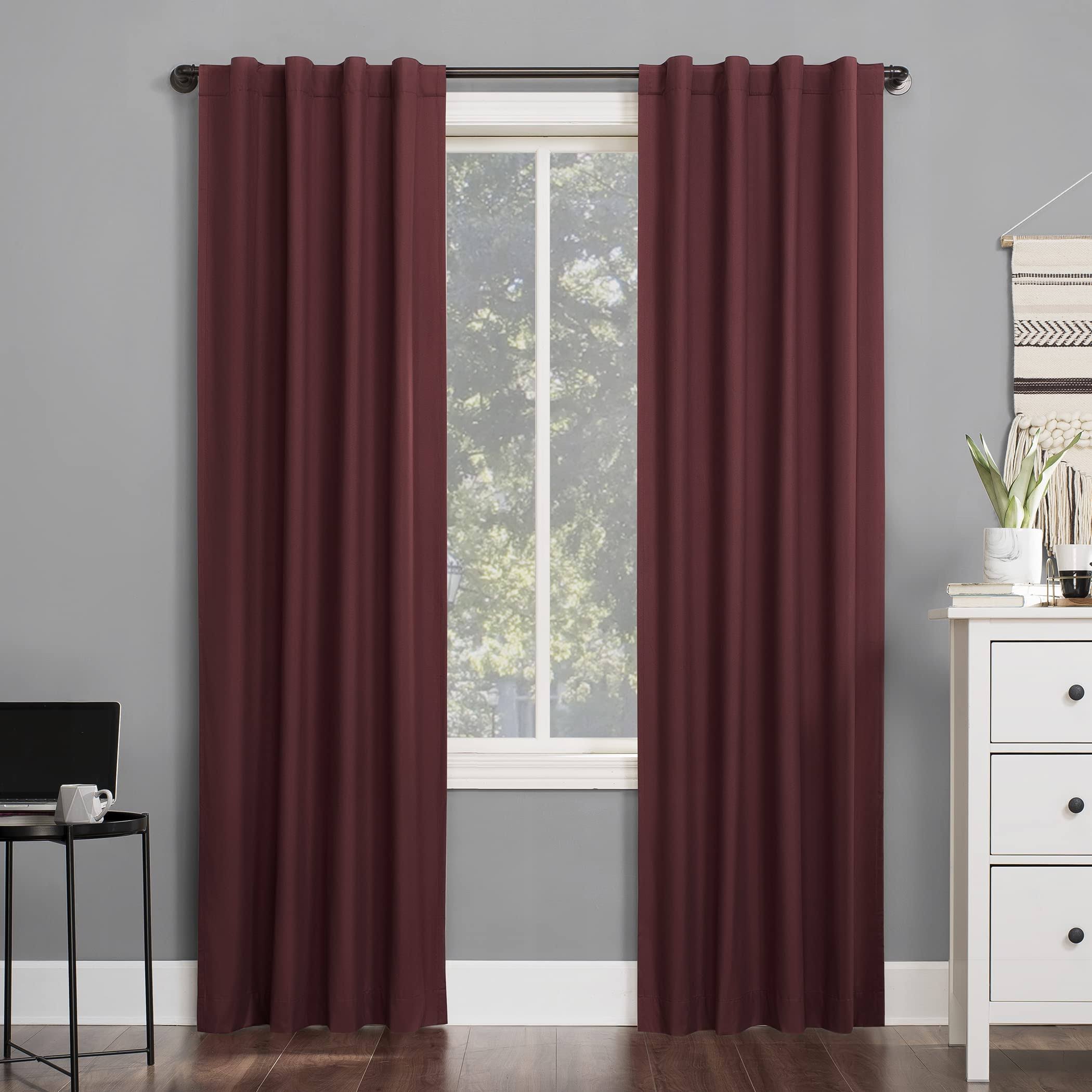 Sun Zero Cyrus Thermal Total Blackout Back Tab Curtain Panel - 40