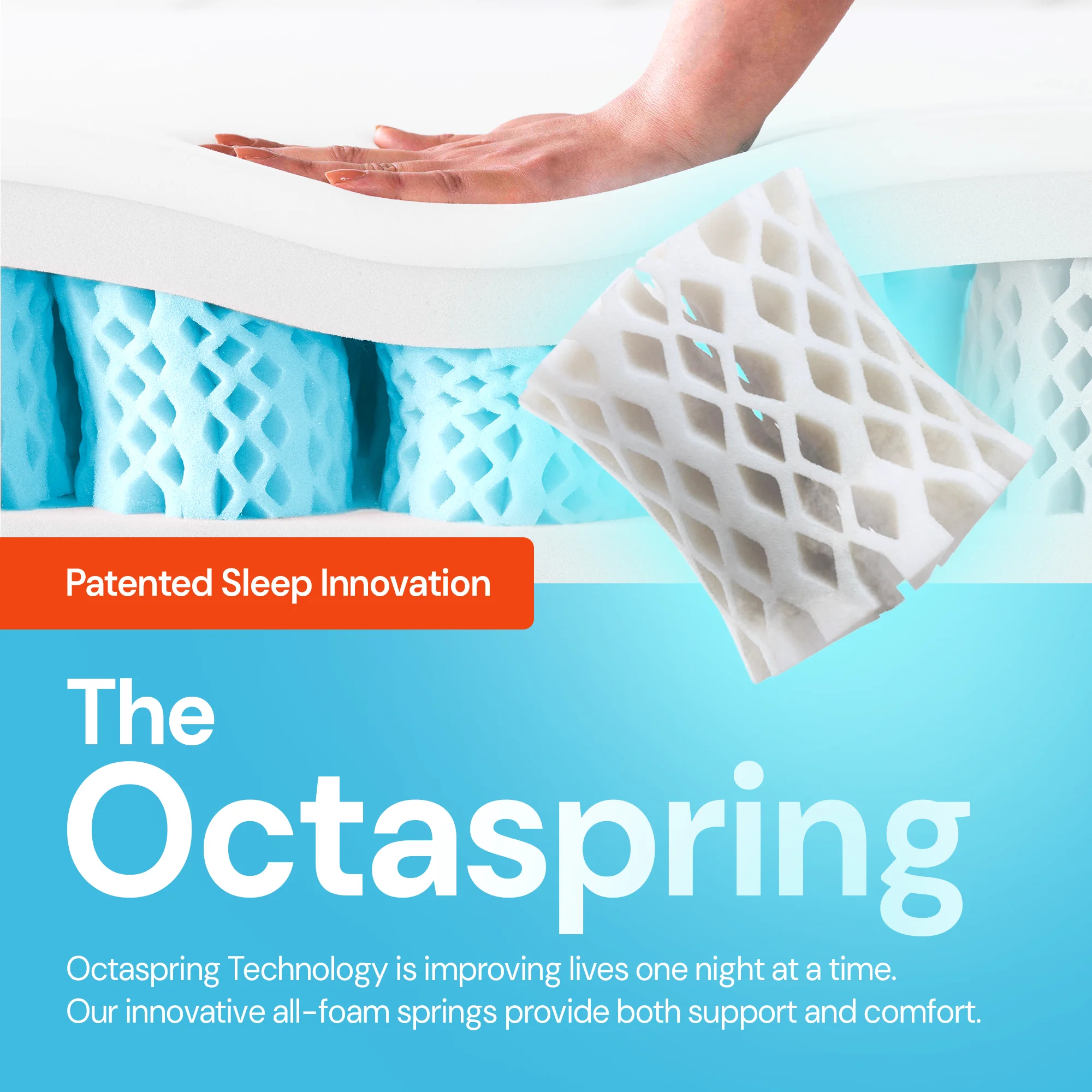 Premium Mattress Topper Queen Bed Cooling Mattress Pad with Octaspring Technology(Queen) - Image 5