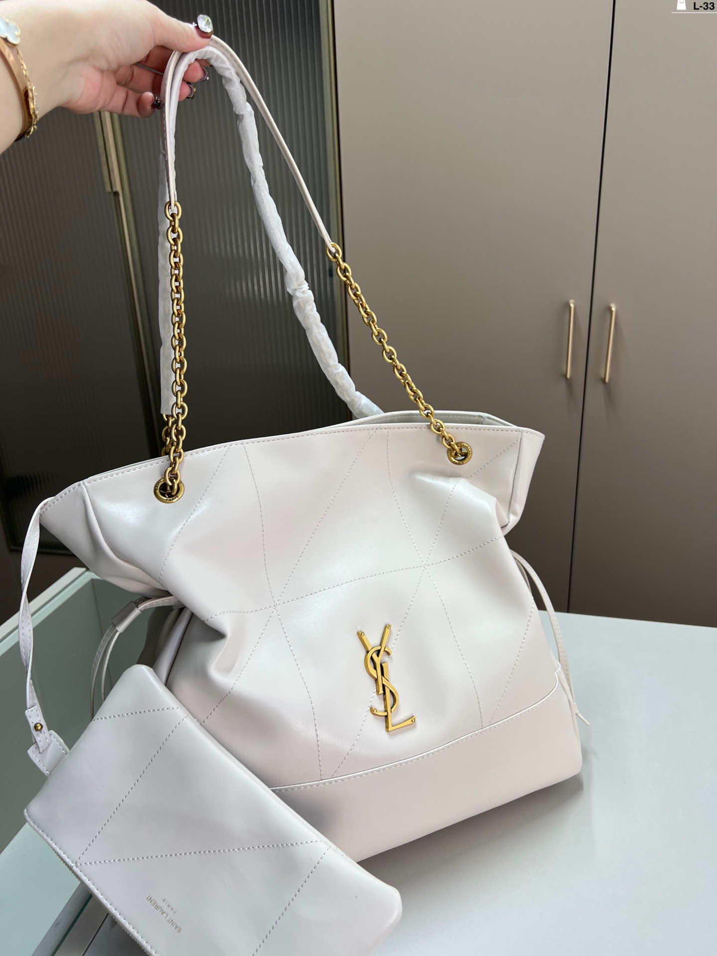 Y new arrival jamie large pochon tote bag size: 33 cm