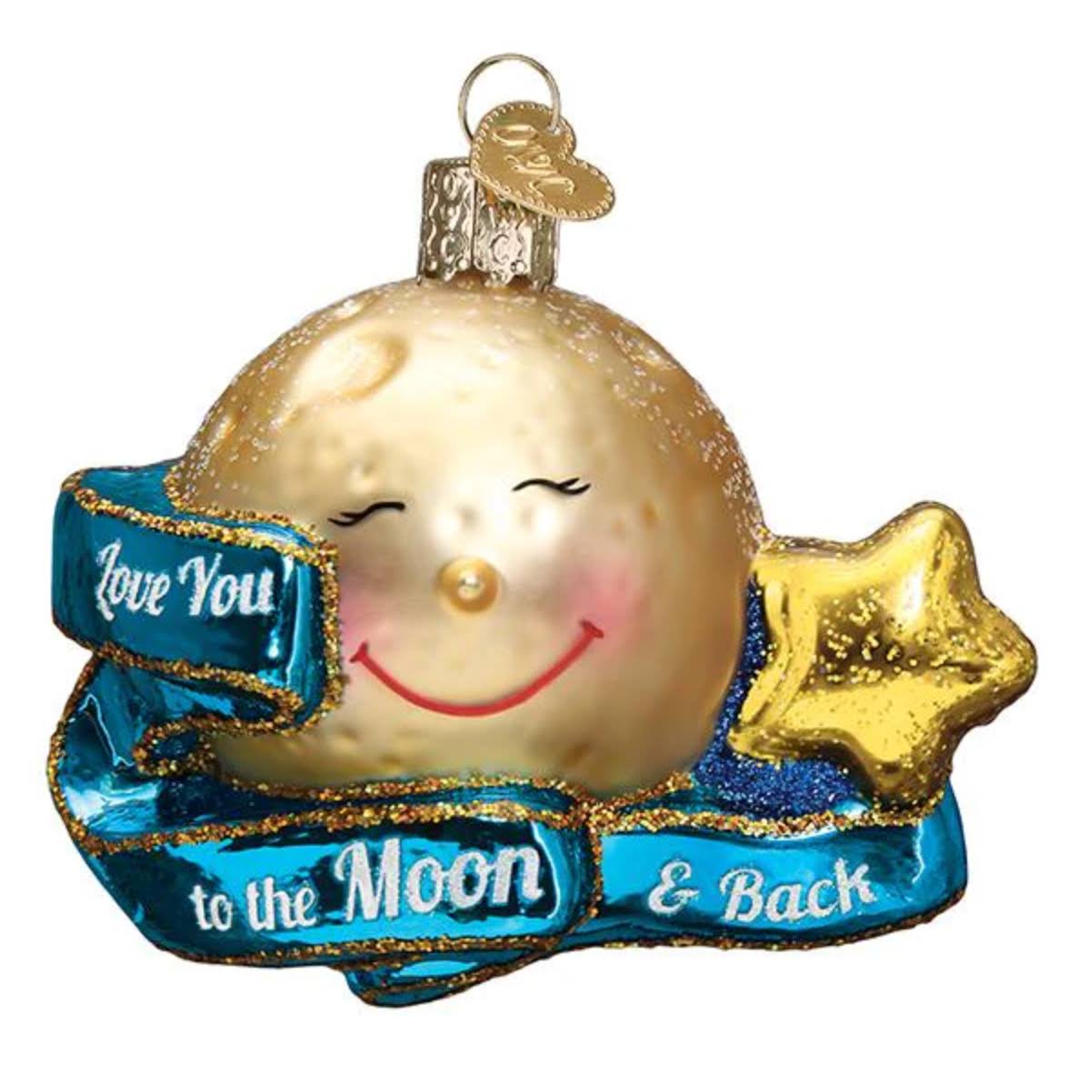 Old World Christmas Love You to The Moon & Back Ornament