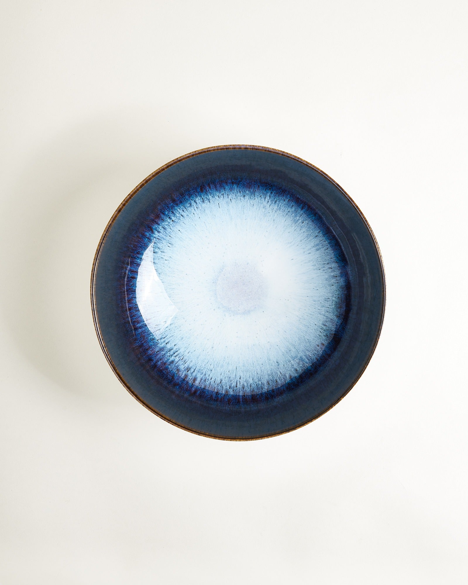 ALCACHOFRA - SERVING BOWL BLACK-BLUE