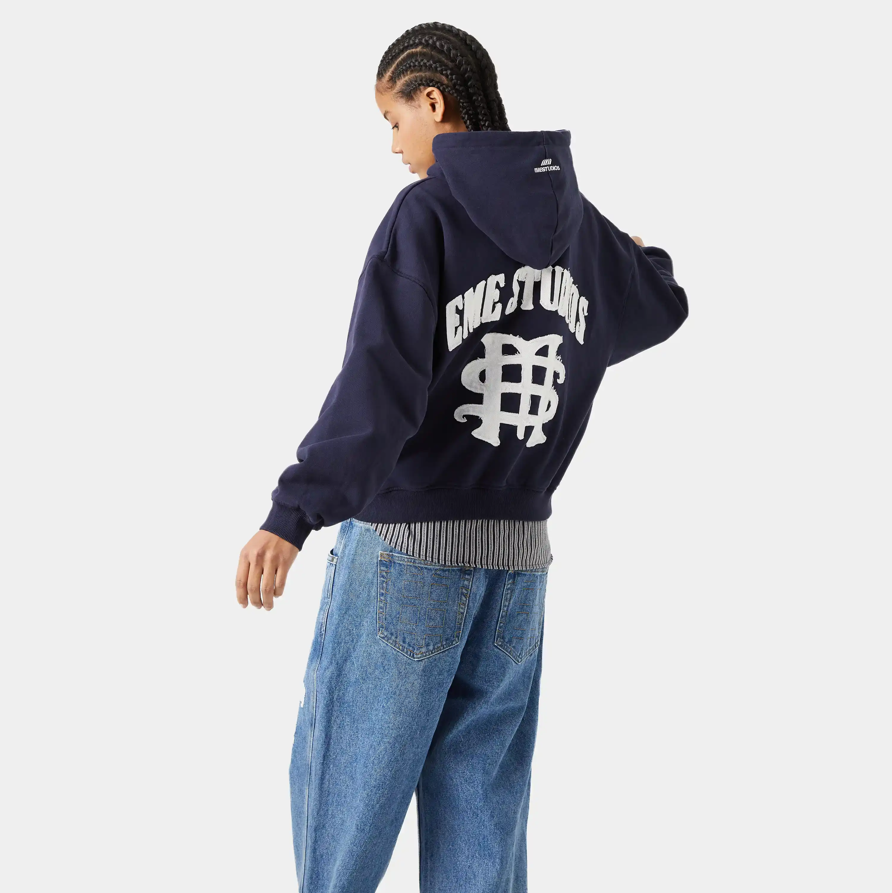 Daily Navy Oversized Hoodie