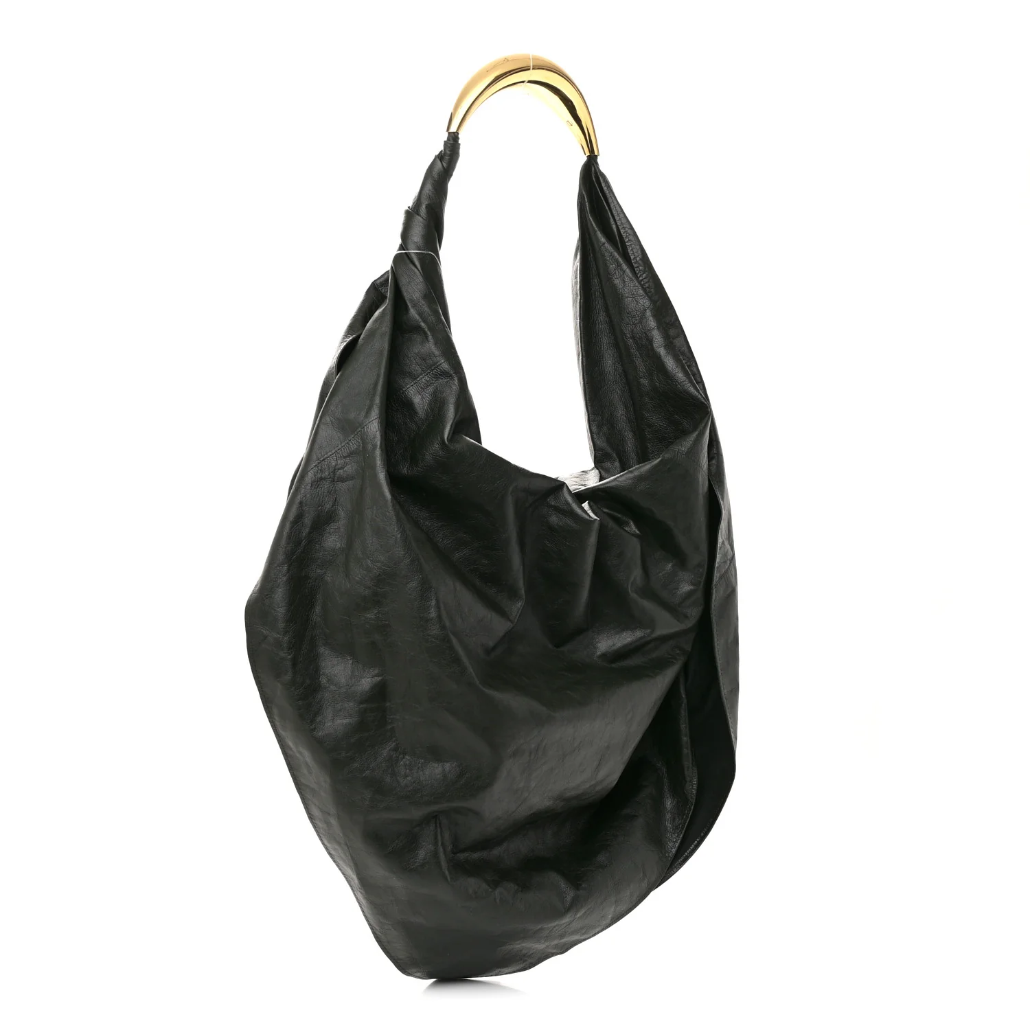 Calfskin Foulard Shoulder Bag Dark Green