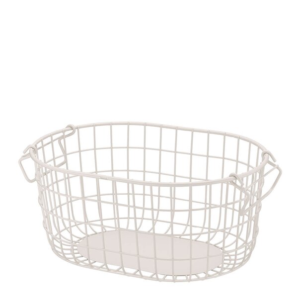 Kago lagringskurv 37x27x17 cm rund beige