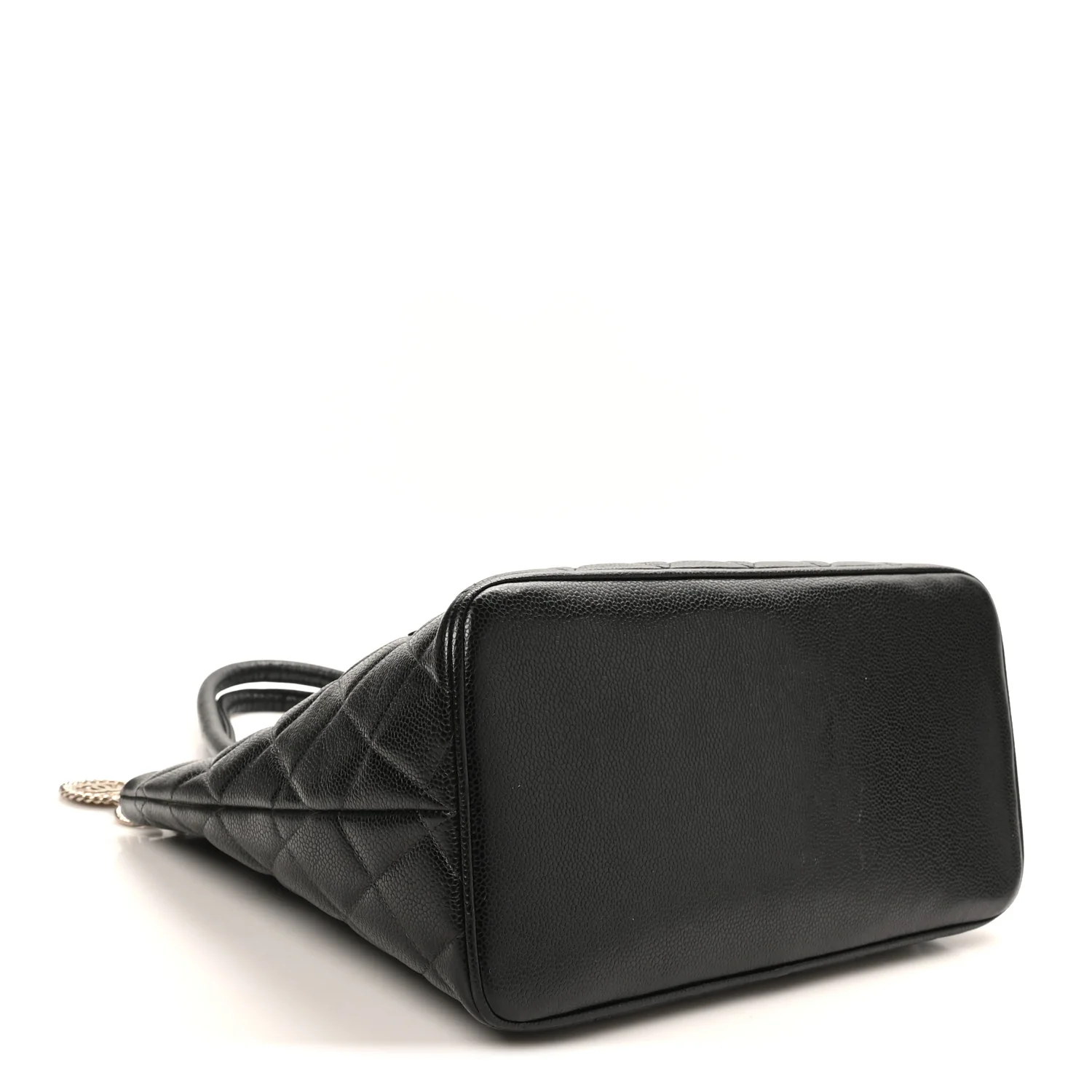 Caviar Quilted Medallion Tote Black