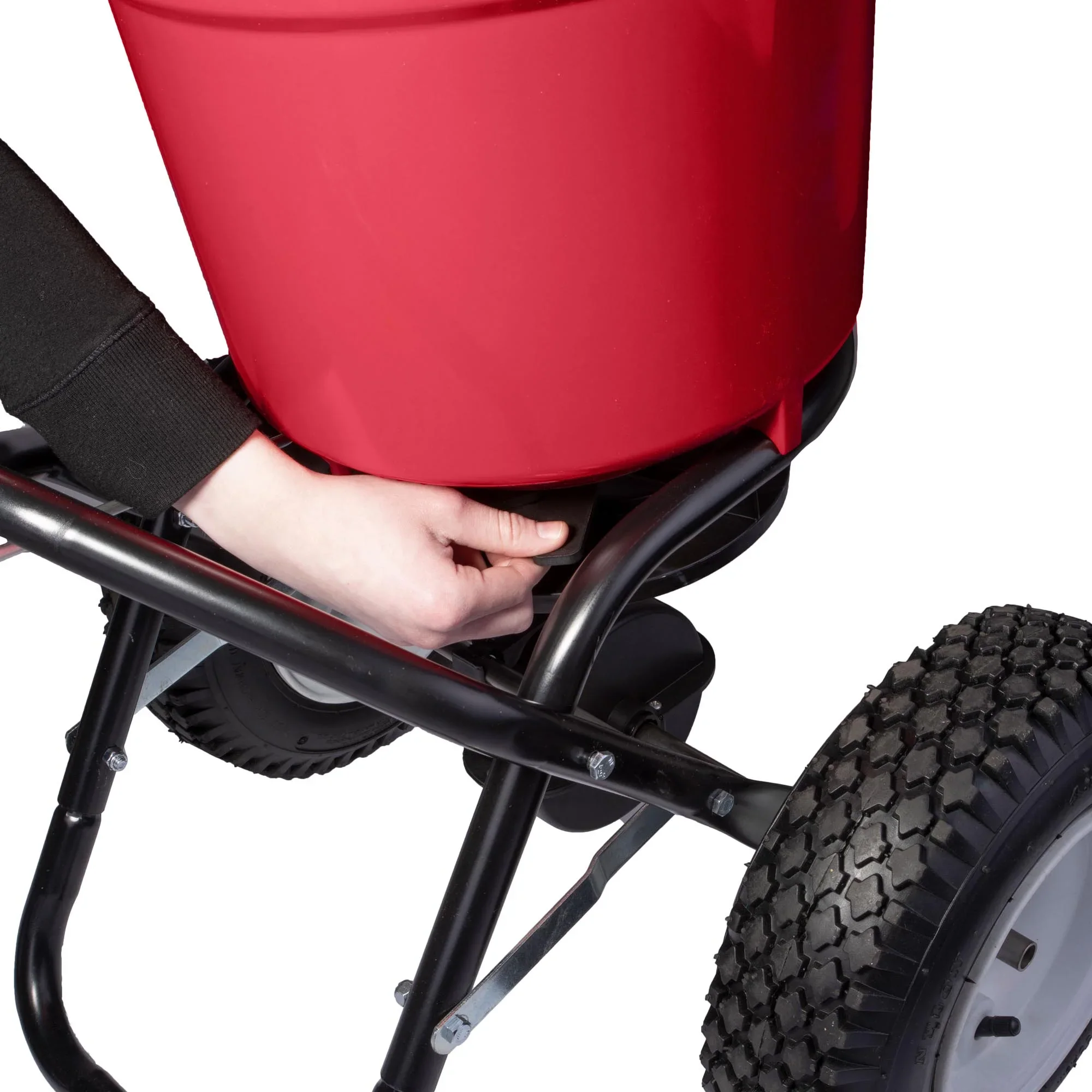 EarthWay 2150 50lb Red Commercial Broadcast Lawn Fertilizer Spreader