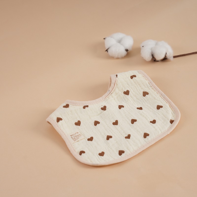 Muslin Gauze Fabric Baby Bib Shower Gift Set High Absorbent Newborn Feeding Essentials Multi Color Flower Pattern Infant Bib