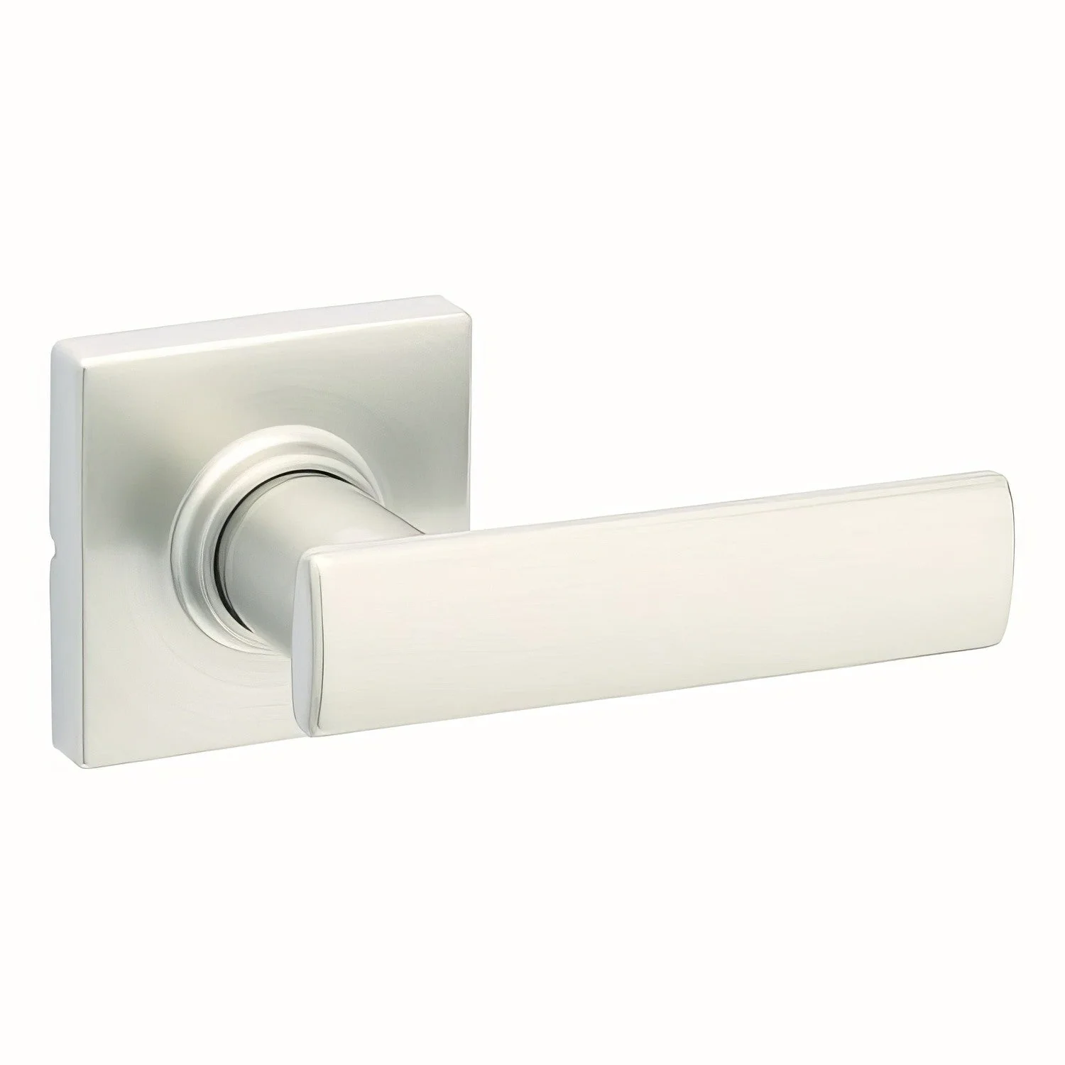 Kwikset 200BRNLSQT Breton Passage Door Lever with Square Rose - TA Screen Specialist, Inc.