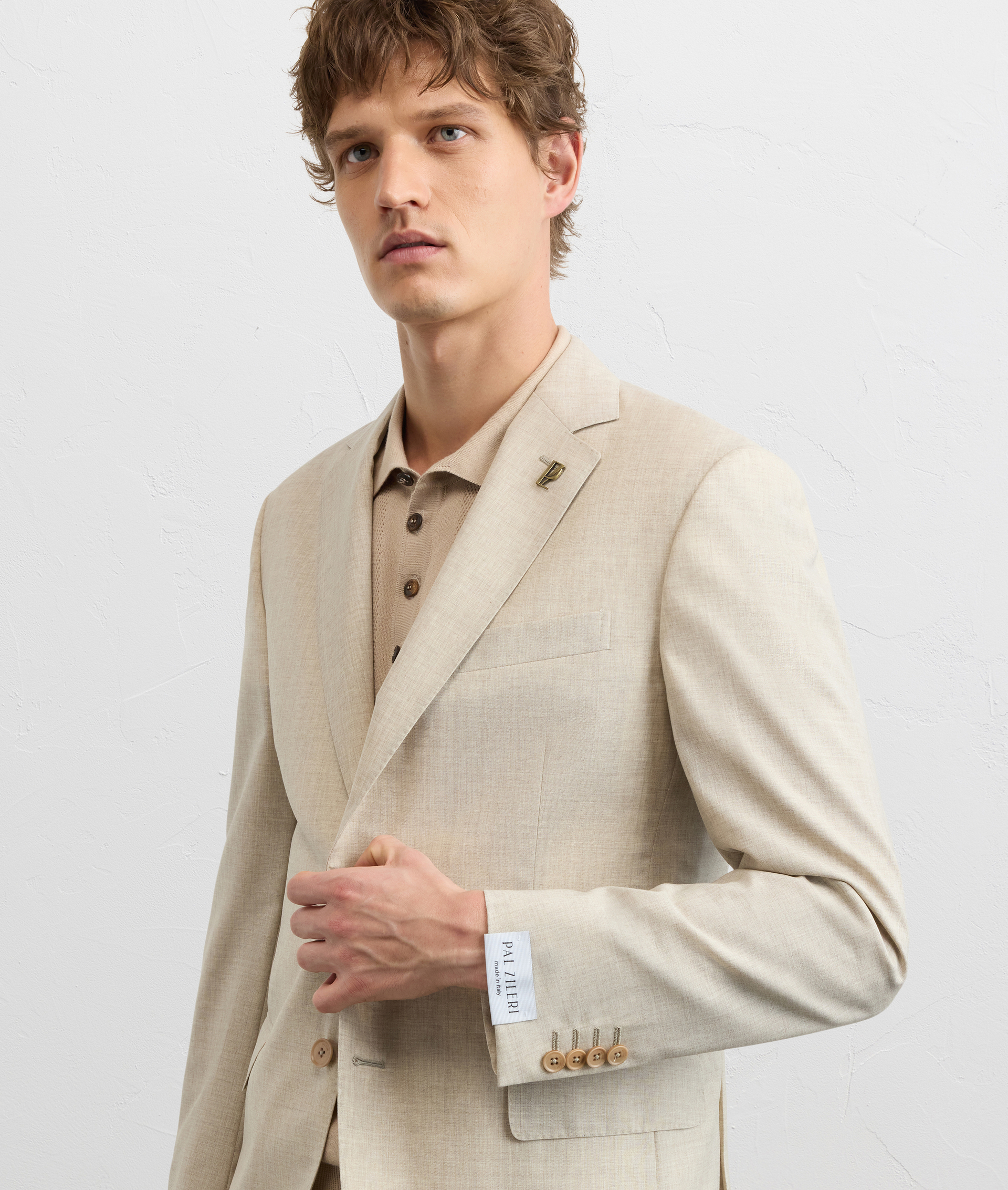 NATURAL COLORED VIRGIN WOOL KEY LINE DRESS