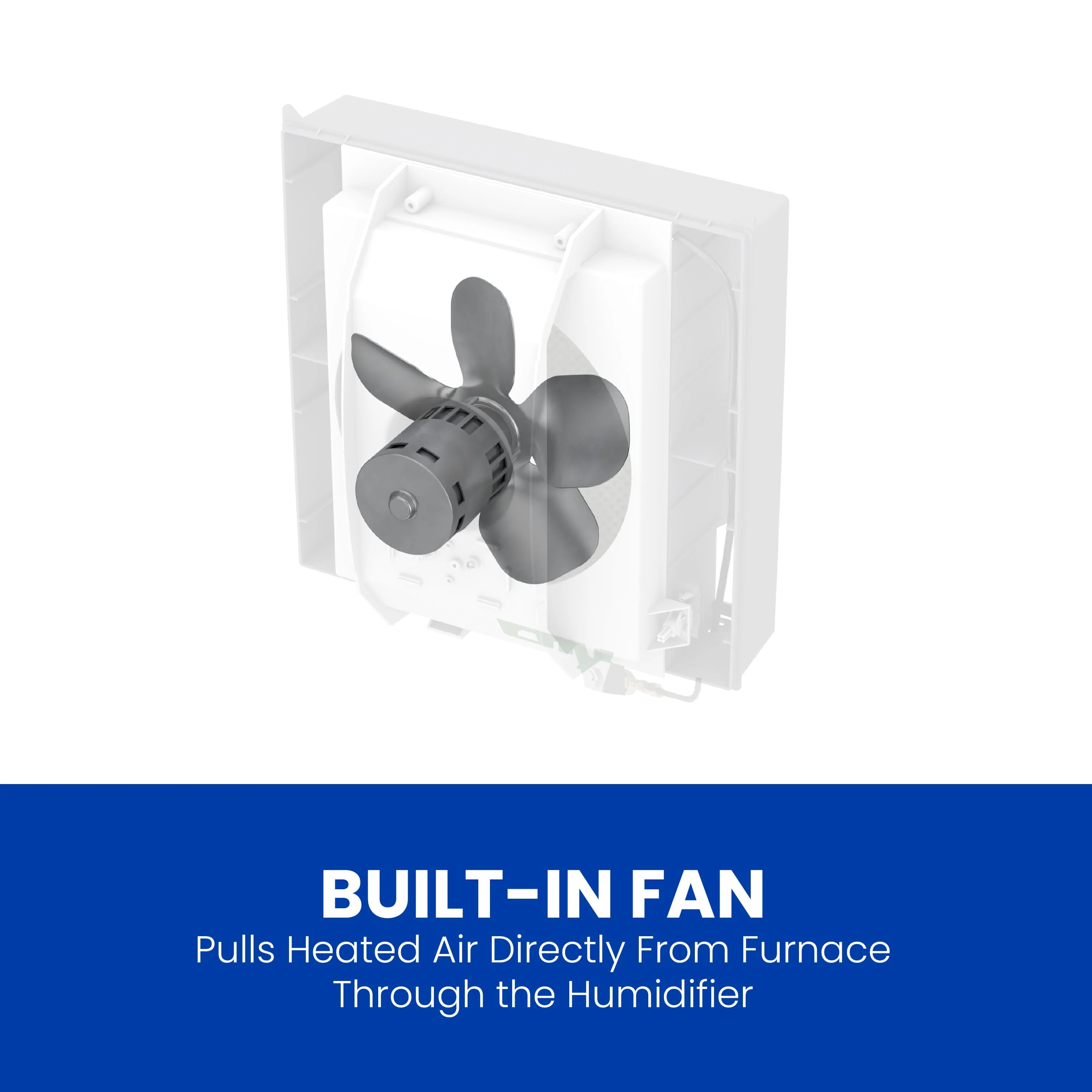 700 Whole House Humidifier Automatic Large Capacity Fan Powered Furnace Humidifier for Homes up to 4,200 Sq Ft Image 4