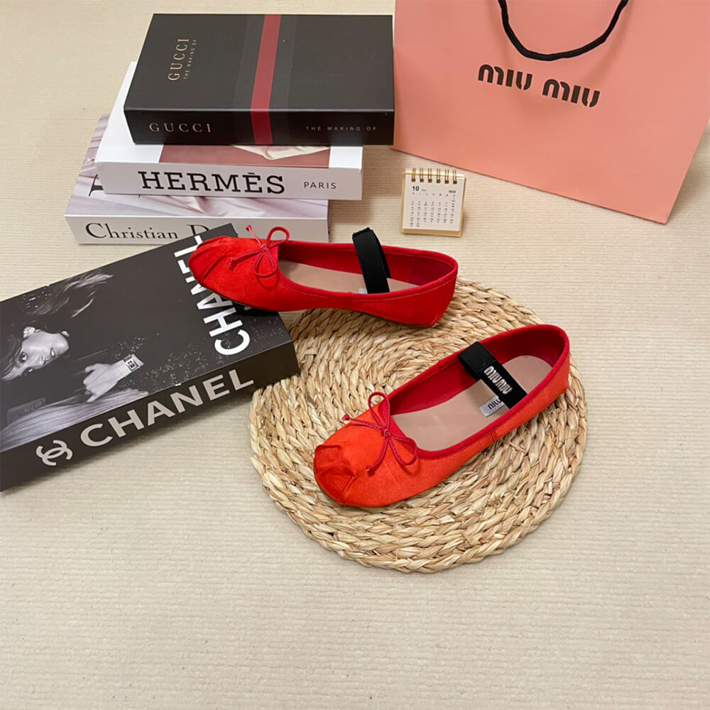 MiuMiu Satin ballerinas