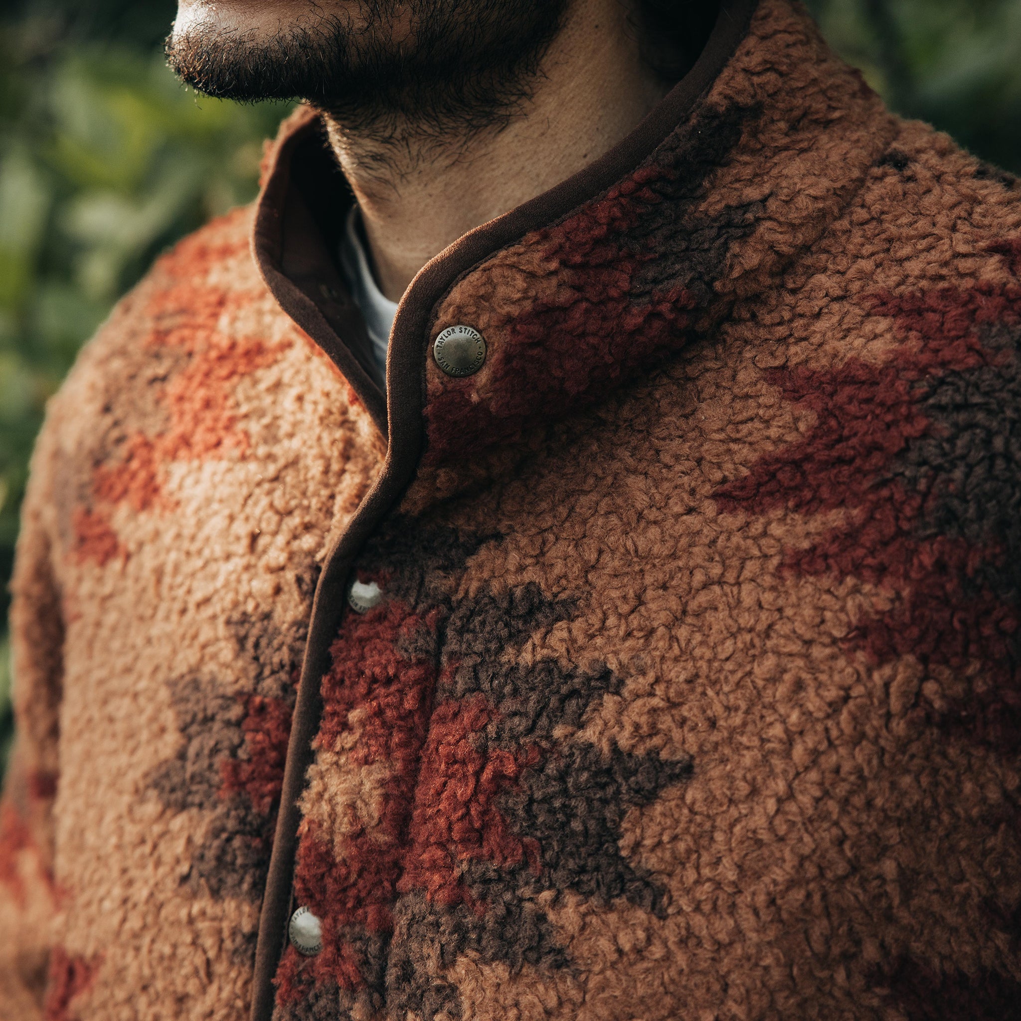 La veste Port en kilim kaki