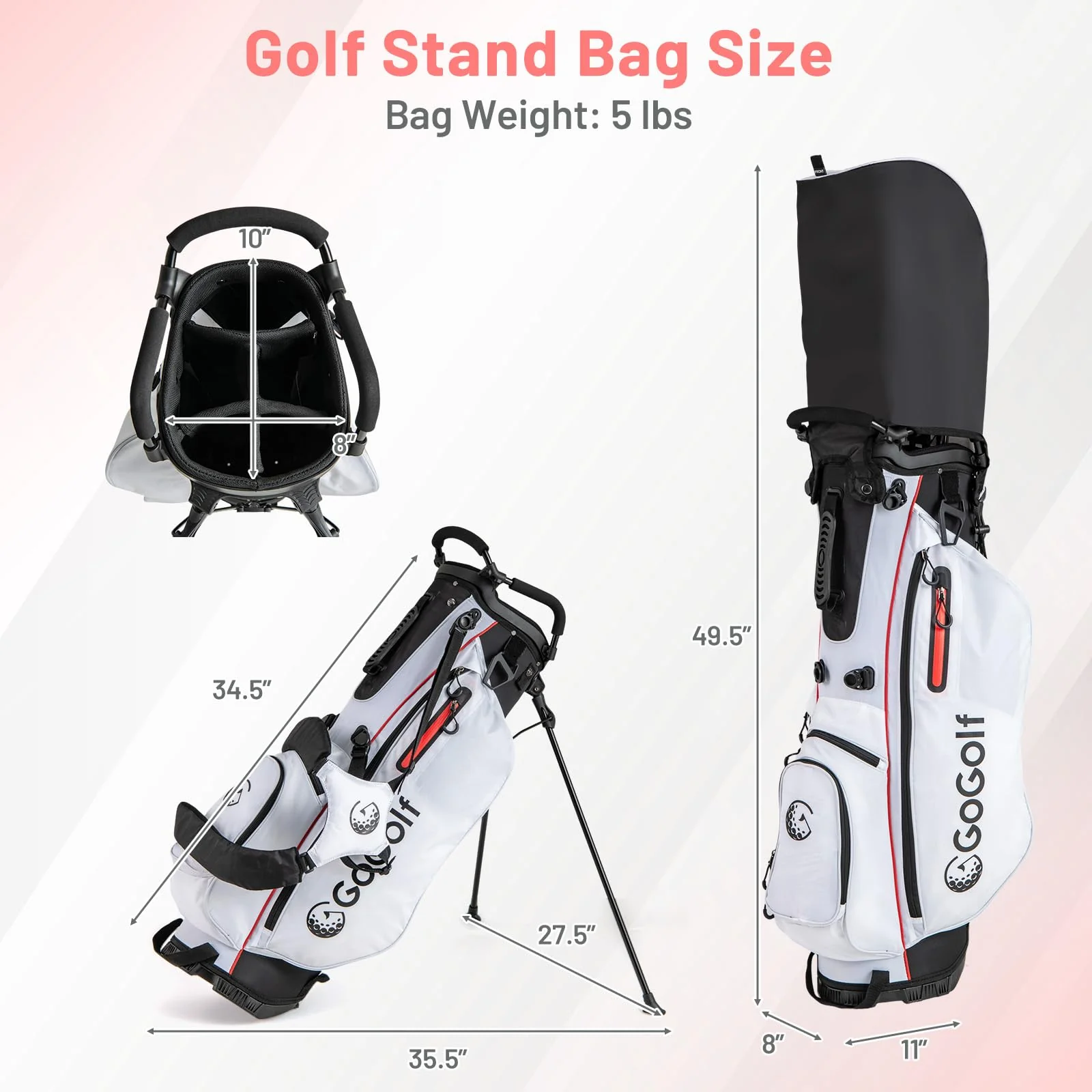 Tangkula Women's Complete Golf Clubs and Bag Set with Headcovers and Putter