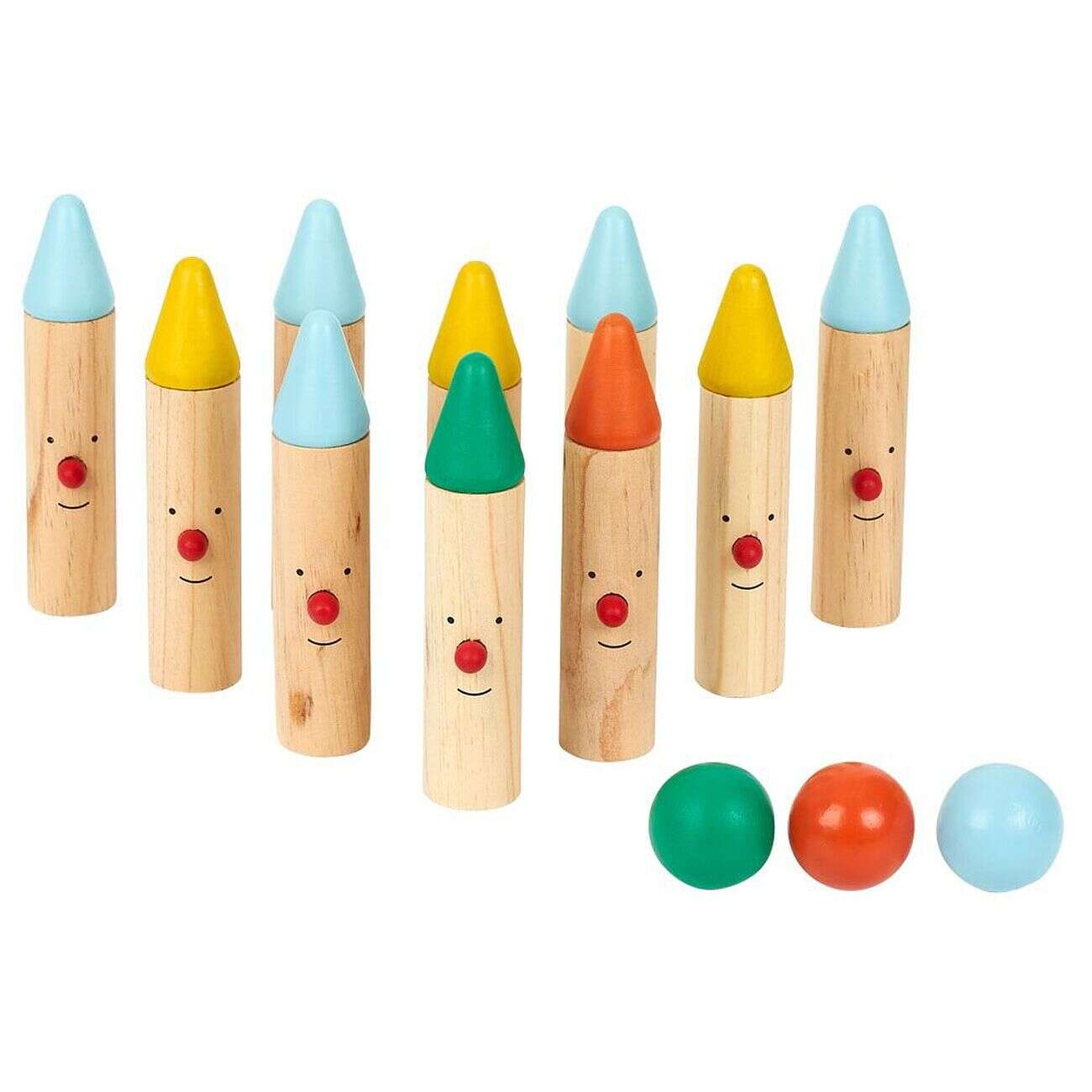 Jeu bowling en bois 14 pièces