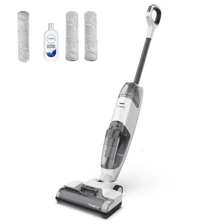 Tineco iFloor 2 Max Flex Cordless Floor Washer, 2-in-1 Mop and Vacuum with 2 Additional Brush Rollers, Size: Large, White