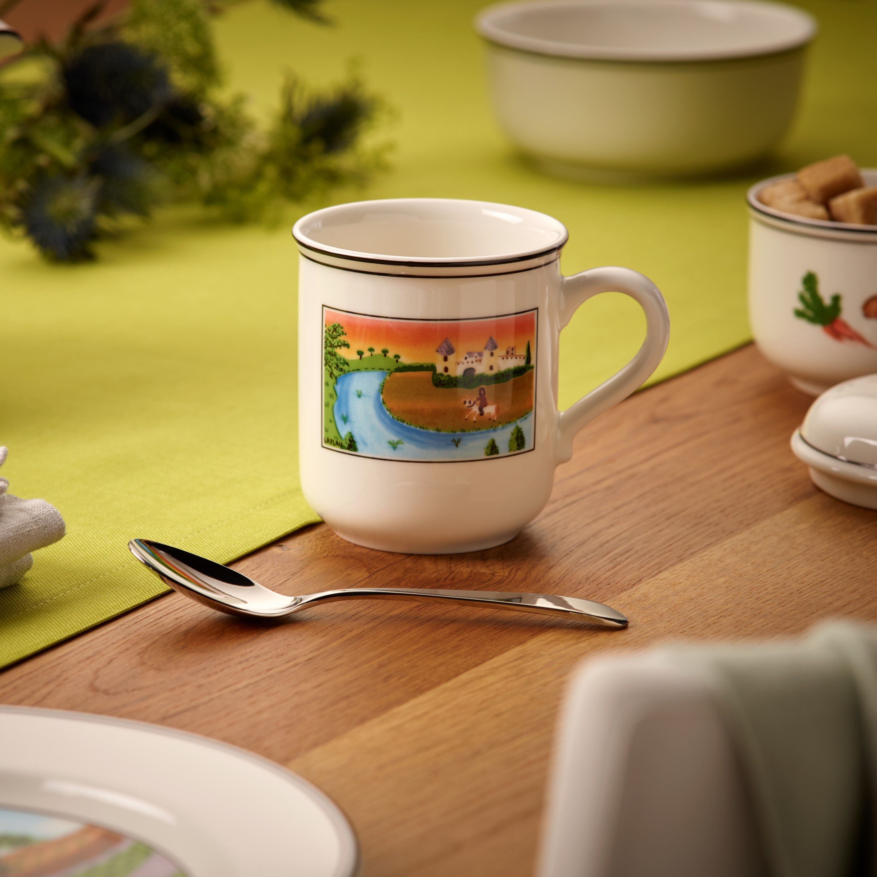 Design Naif Mug - Multi-colored, 9.2 oz, Premium Porcelain