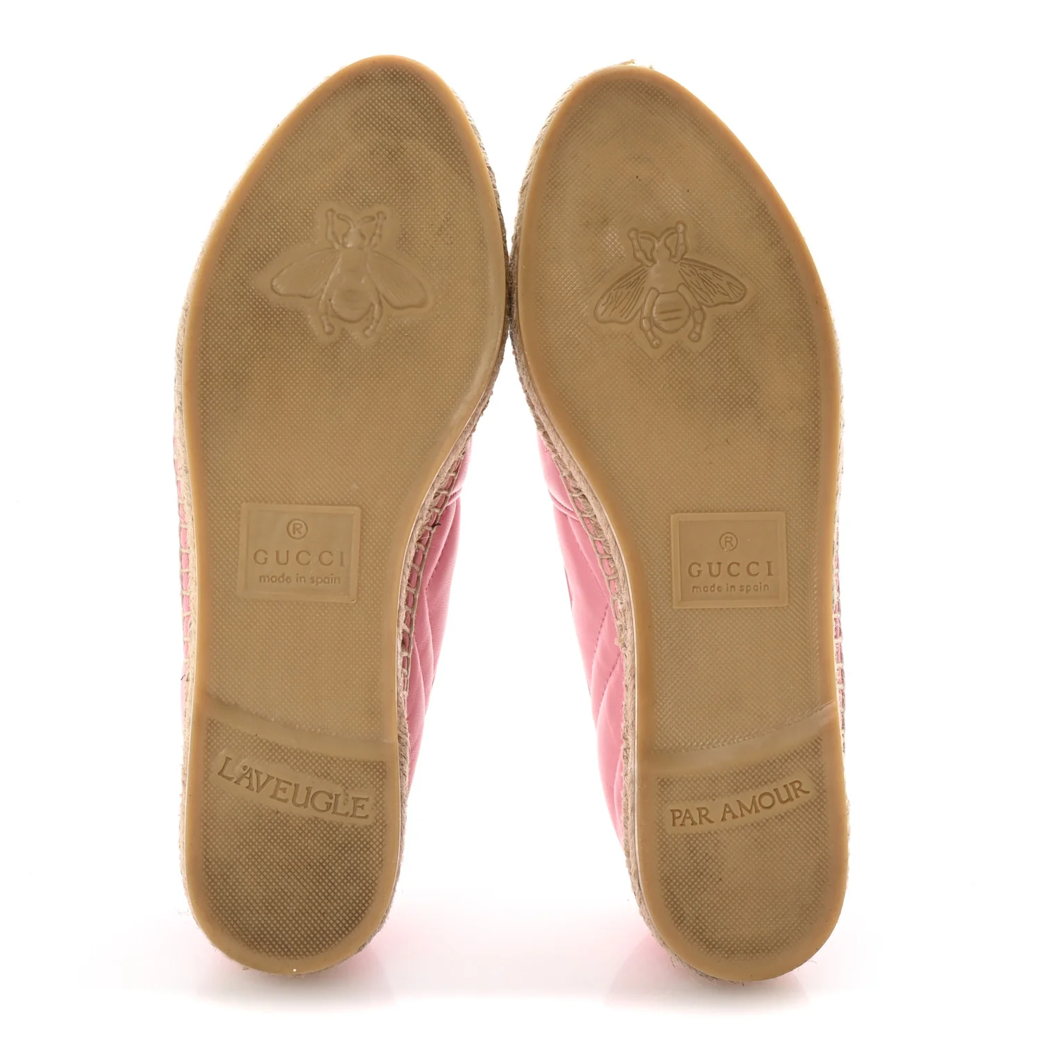 Nappa Matelasse GG Marmont Espadrilles 38.5 Wild Rose