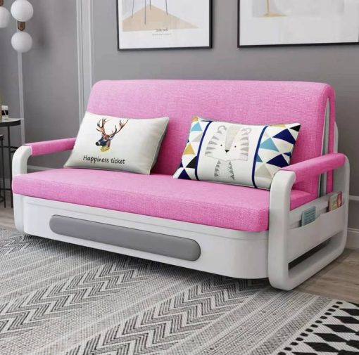 Canapé-lit pliant multifonctionnel - Gain de place - Lavable - Latex souple
