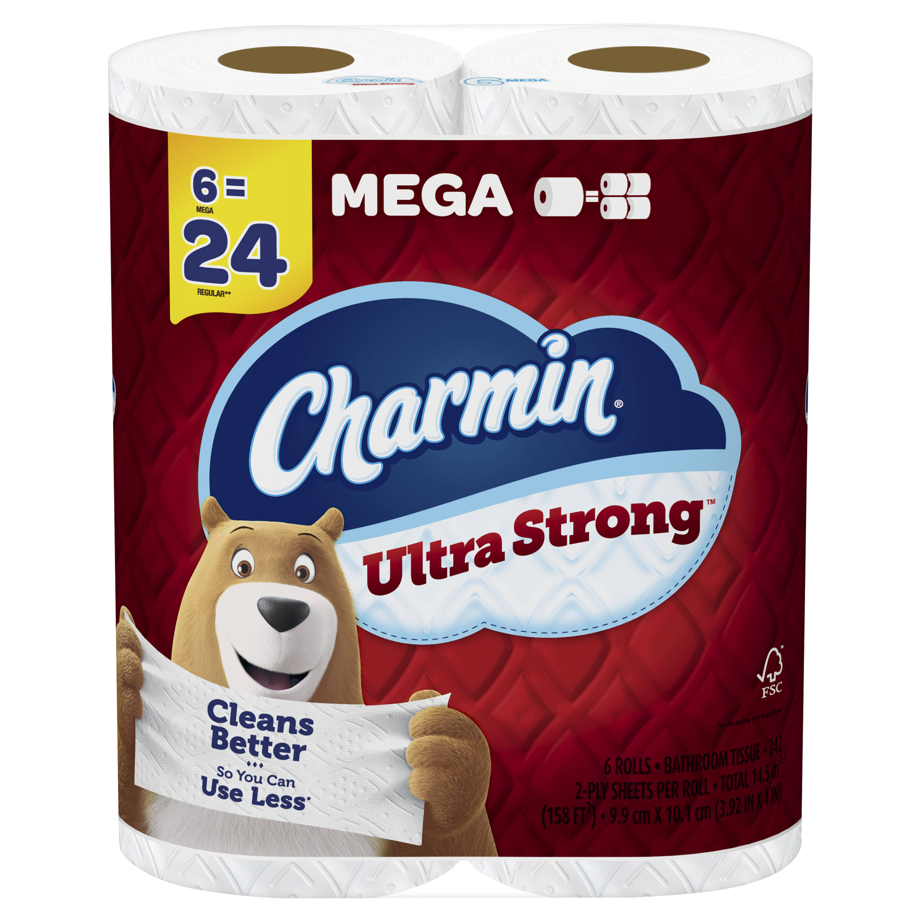 Charmin Ultra Strong Toilet Paper (6 Mega Rolls)