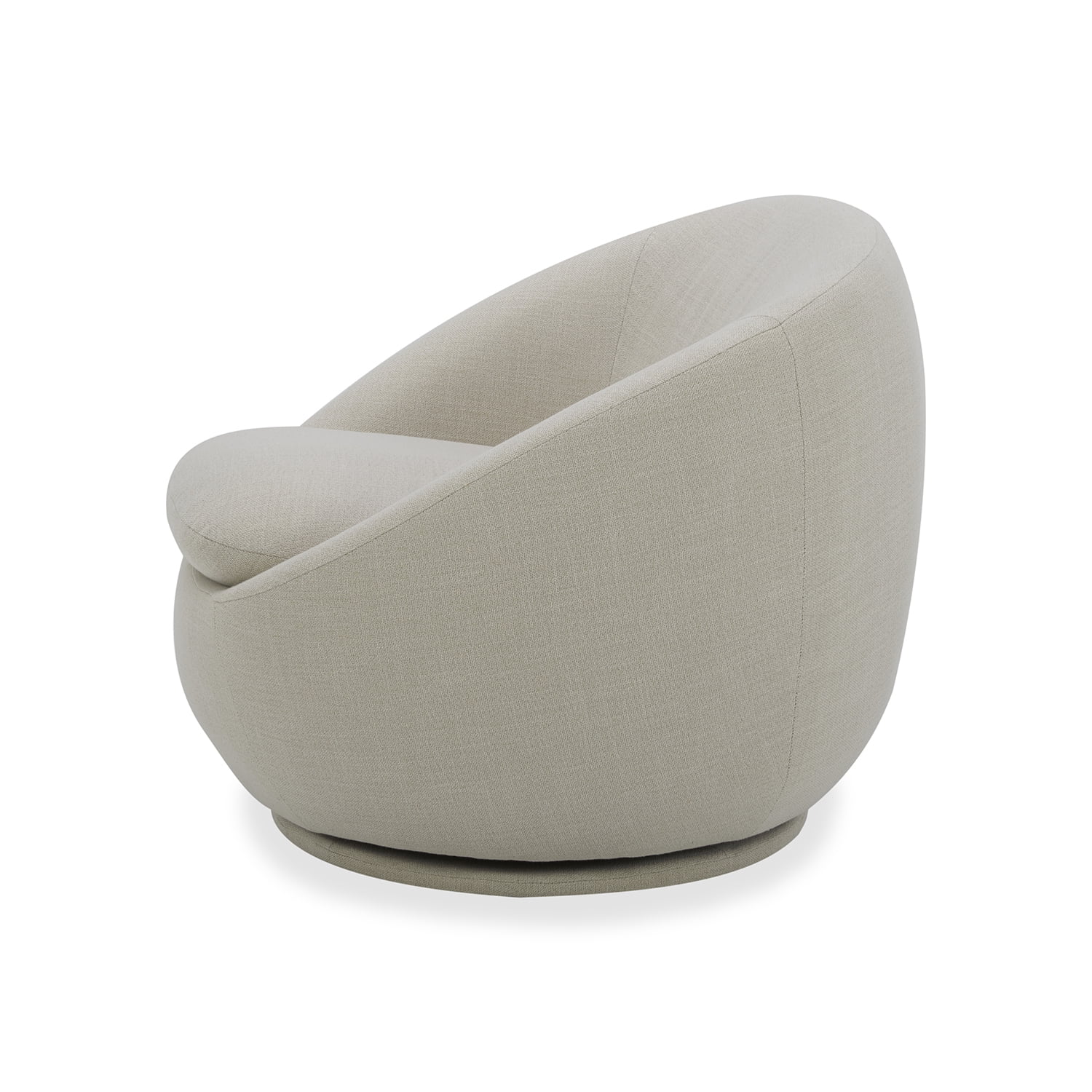 Better Homes & Gardens Mira Swivel Accent Chair, Cream Shearling