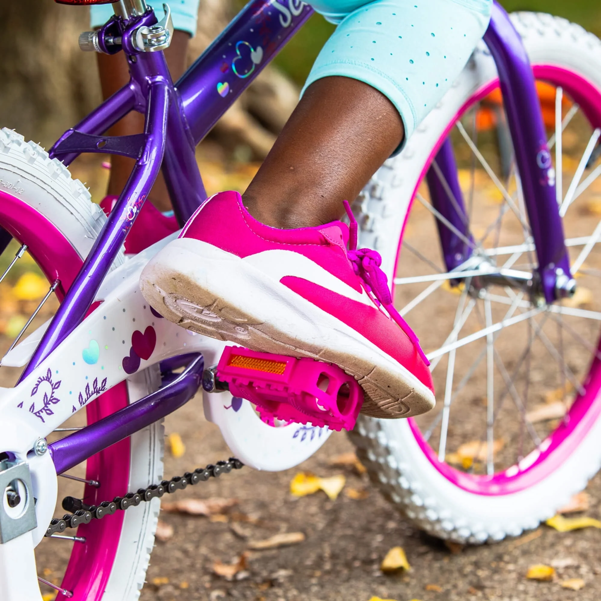 18 in Sea Star Kids Bike for Girls Ages 4 and up,Child, Metallic Purple Image 10