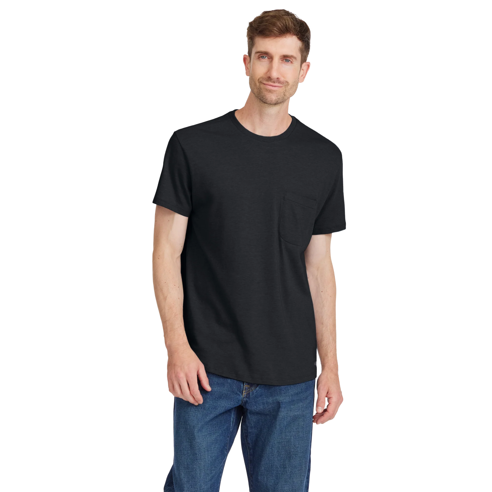 Men's Soft Merino Tee - True Black