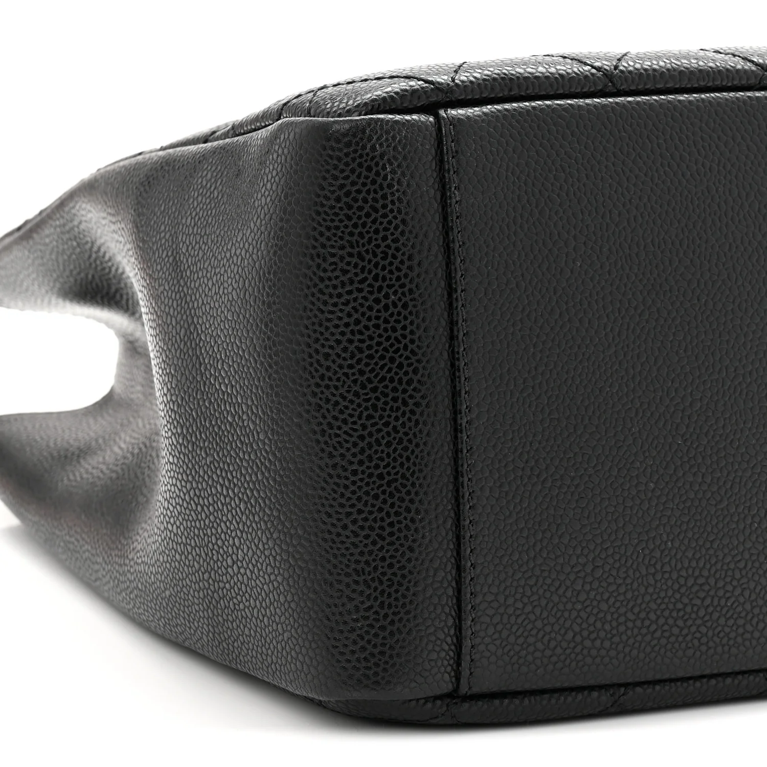 Caviar Quilted Grand Shopping Tote GST Black