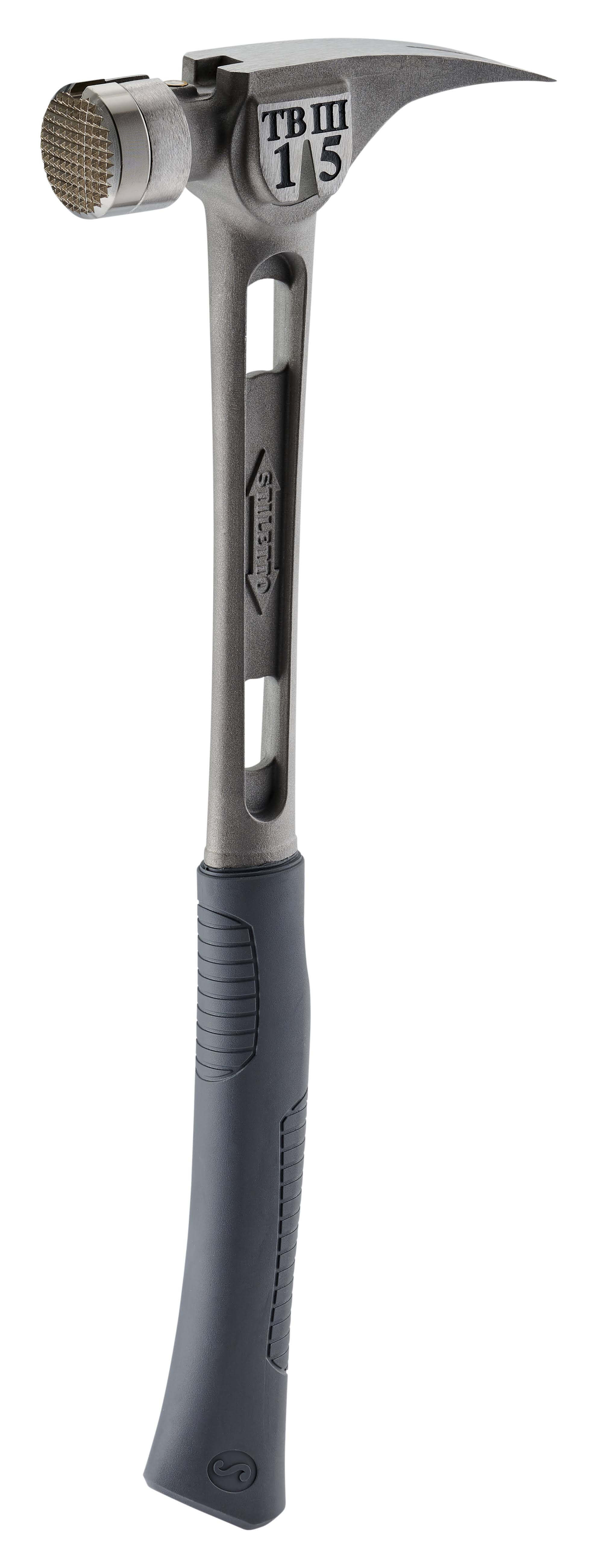 Stiletto-tb3mc 15 oz Ti-Bone III Titanium Hammer with Milled Face and Curved Handle, Size: 18 in