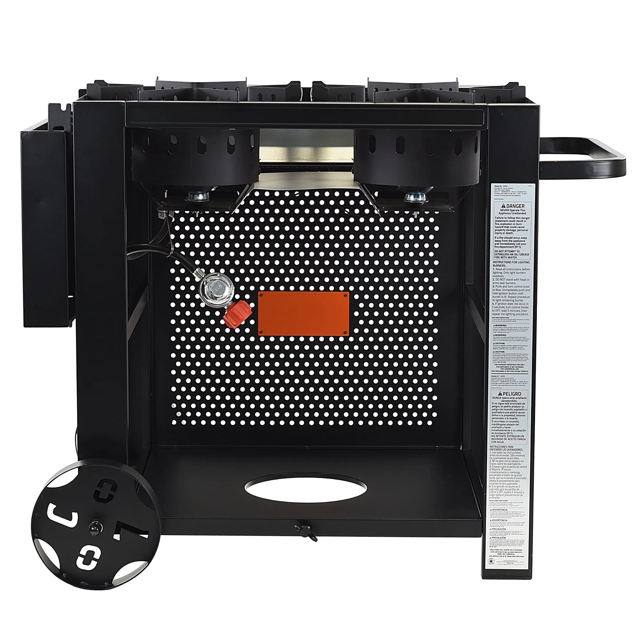 Loco Cookers Propane Dual Burner Fry Cart