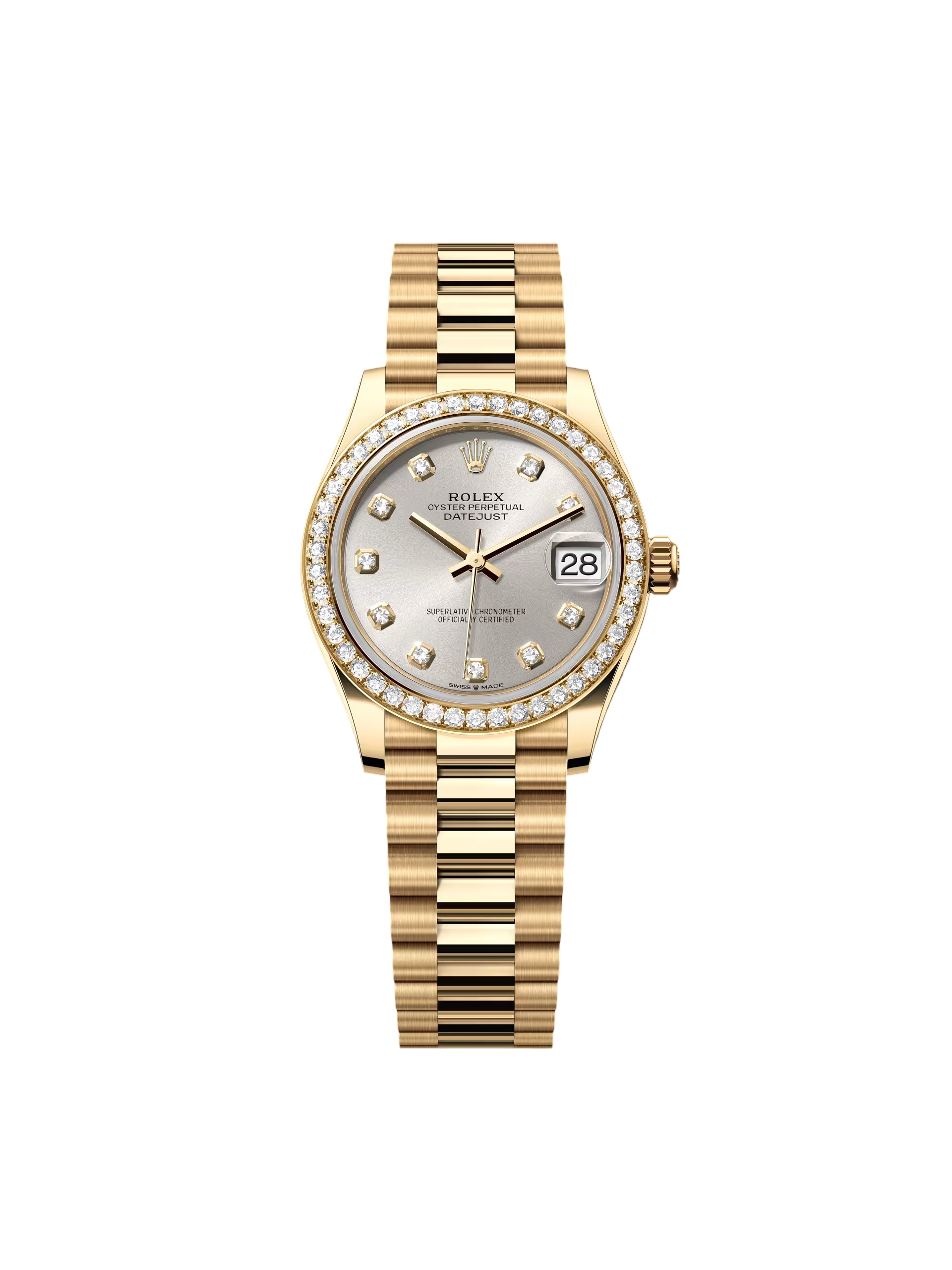 【Super Clone】RLX Datejust m278288RBR-0028 Silver 31mm Dial President Bracelet Watch