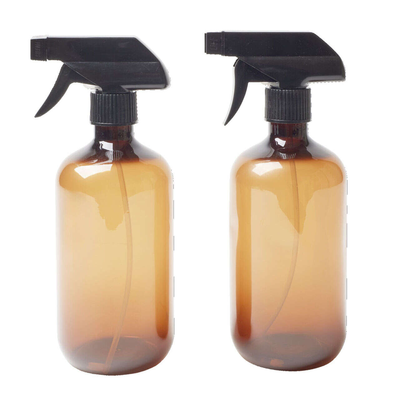 Flacon vaporisateur 500ml plastique brun Ø7xH21,5cm