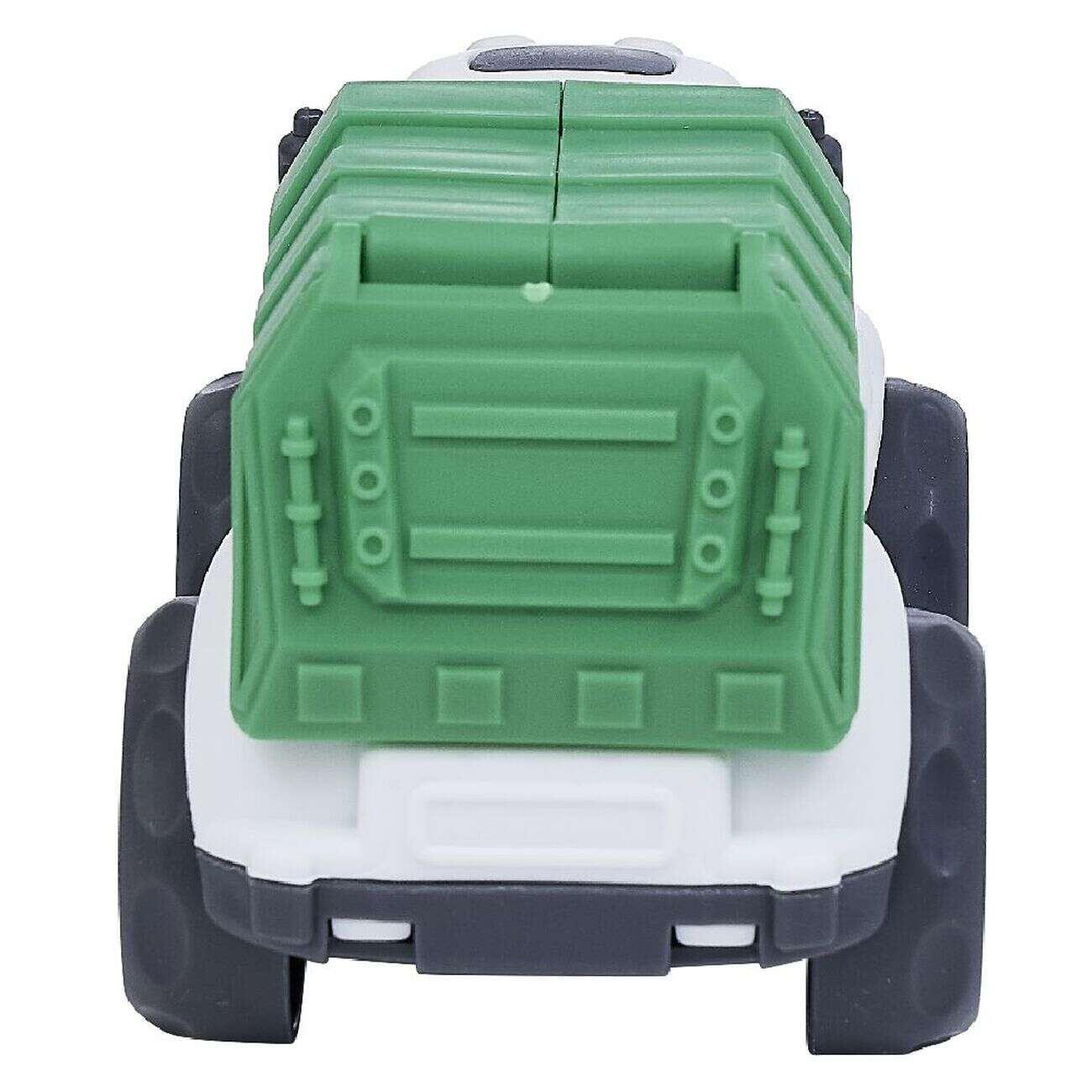 Camion poubelle plastique vert 10x6,5xH7 cm