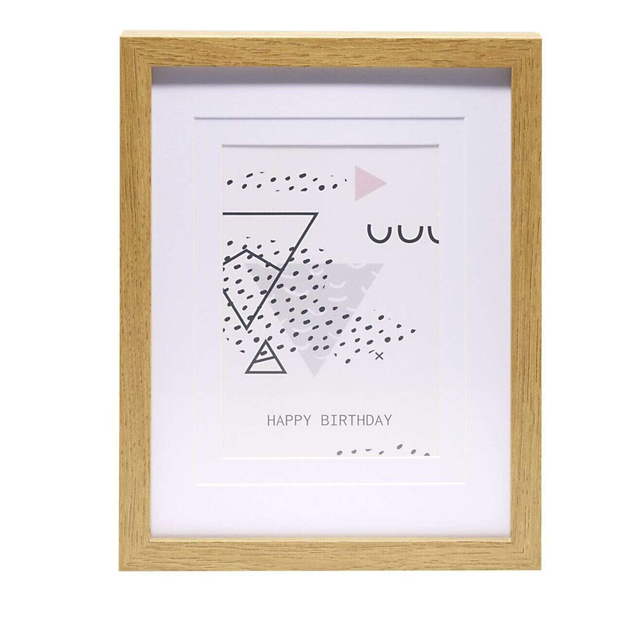 Cadre photo bord bois 20x26cm (2 modèles)