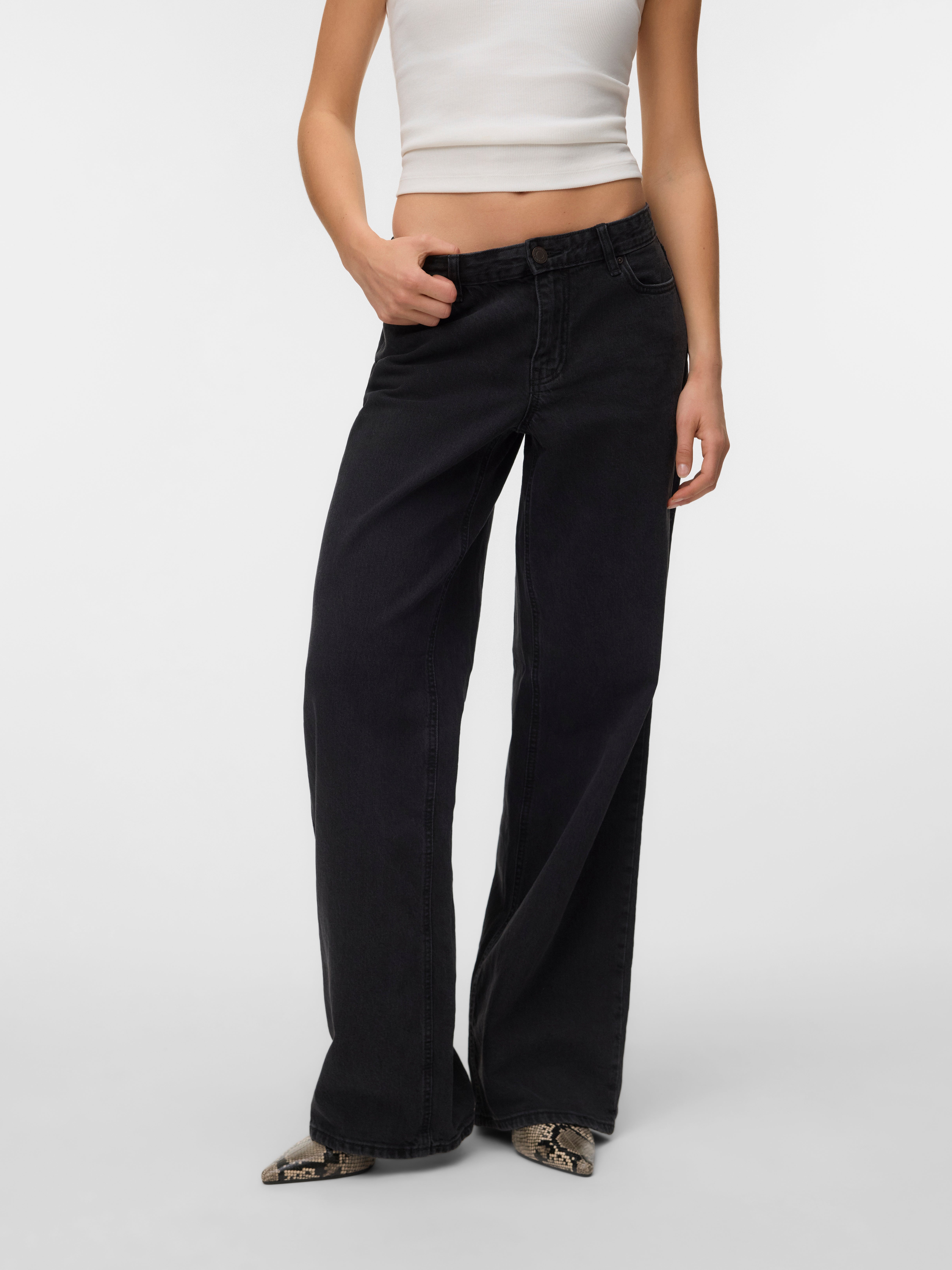 VERO MODA® VMFAYE Low rise Wide Leg Fit Jeans