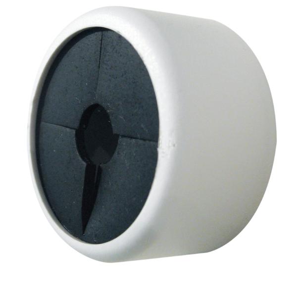 Oppheng pluring 4 cm hvit