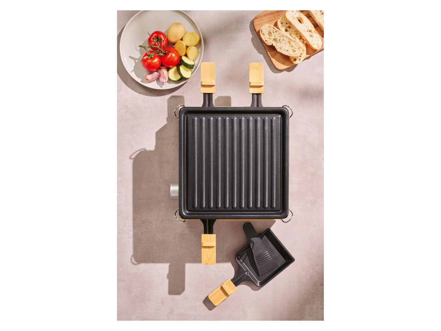 SILVERCREST Raclette-gril en bambou