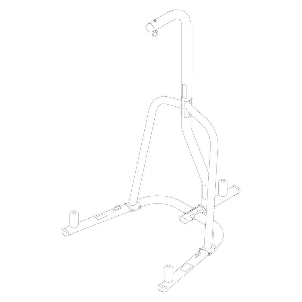Single Station Heavy Bag Stand, Black Image 8