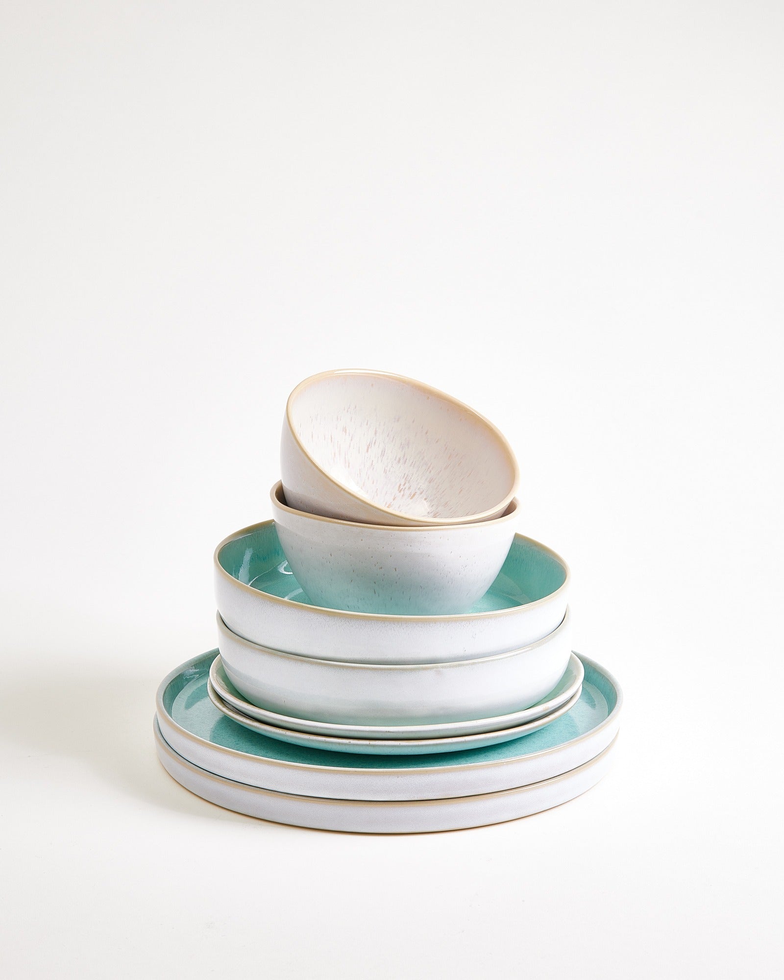 TABLEWARE SET MINT HARMONY MINT SAND 8 PIECES