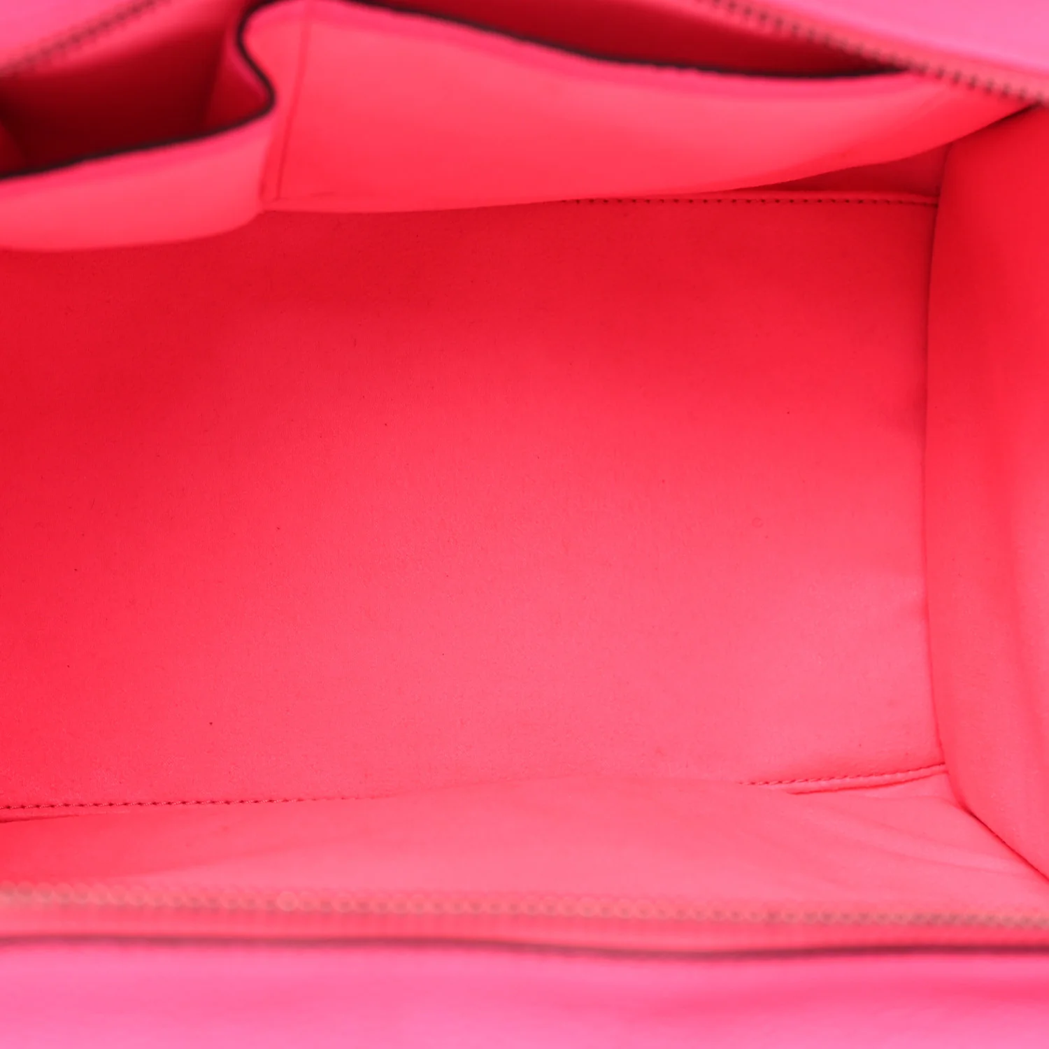 Drummed Calfskin Mini Luggage Fluo Pink