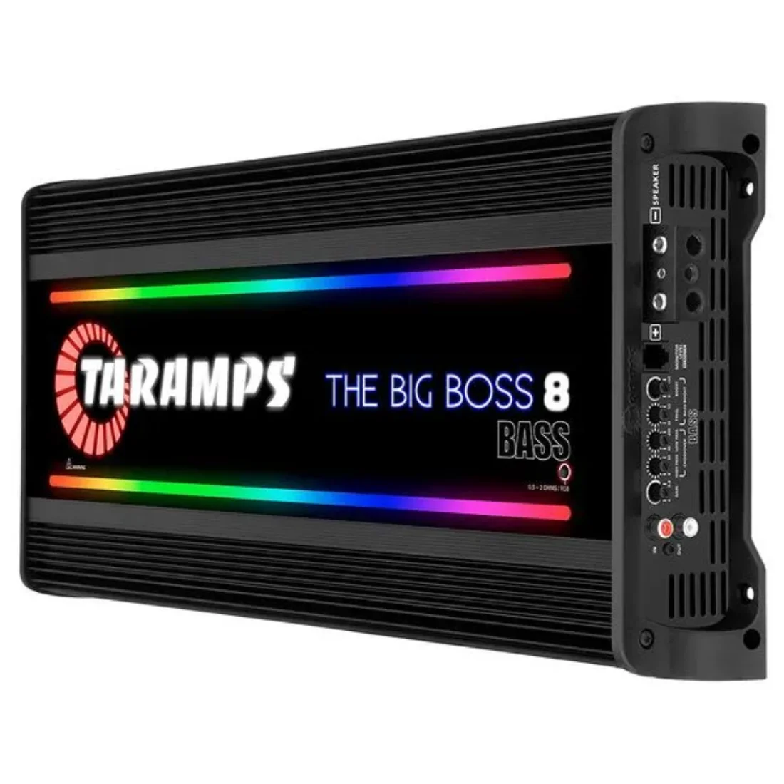 Taramps THE BIG BOSS 8 BASS BLACK 1 - CH 8000W RMS 0.5 - 2 Ohms RGB Car Amplifier