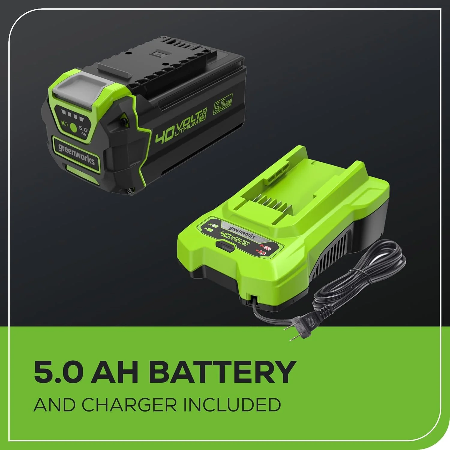 40V 19�� BL Lawn Mower, 5.0Ah USB Battery and Charger Included - Image 7