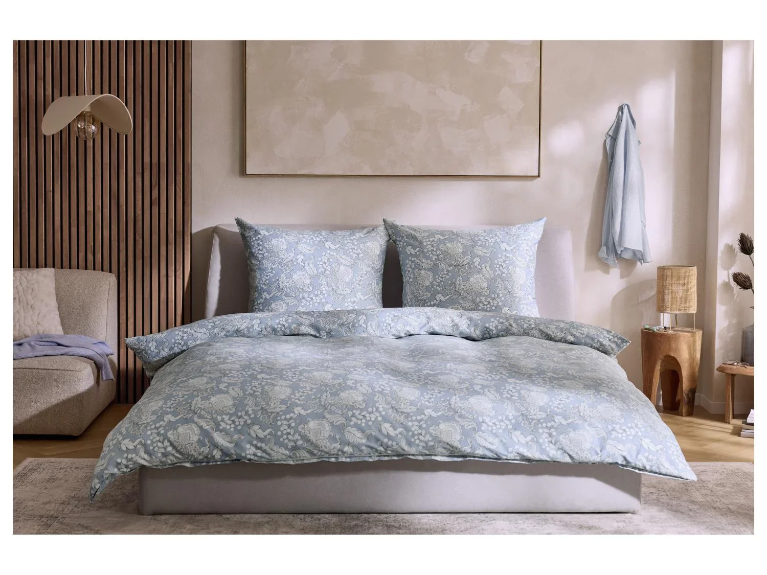 LIVARNO Parure de lit ou parure de lit double face en satin, 260 x 240 cm