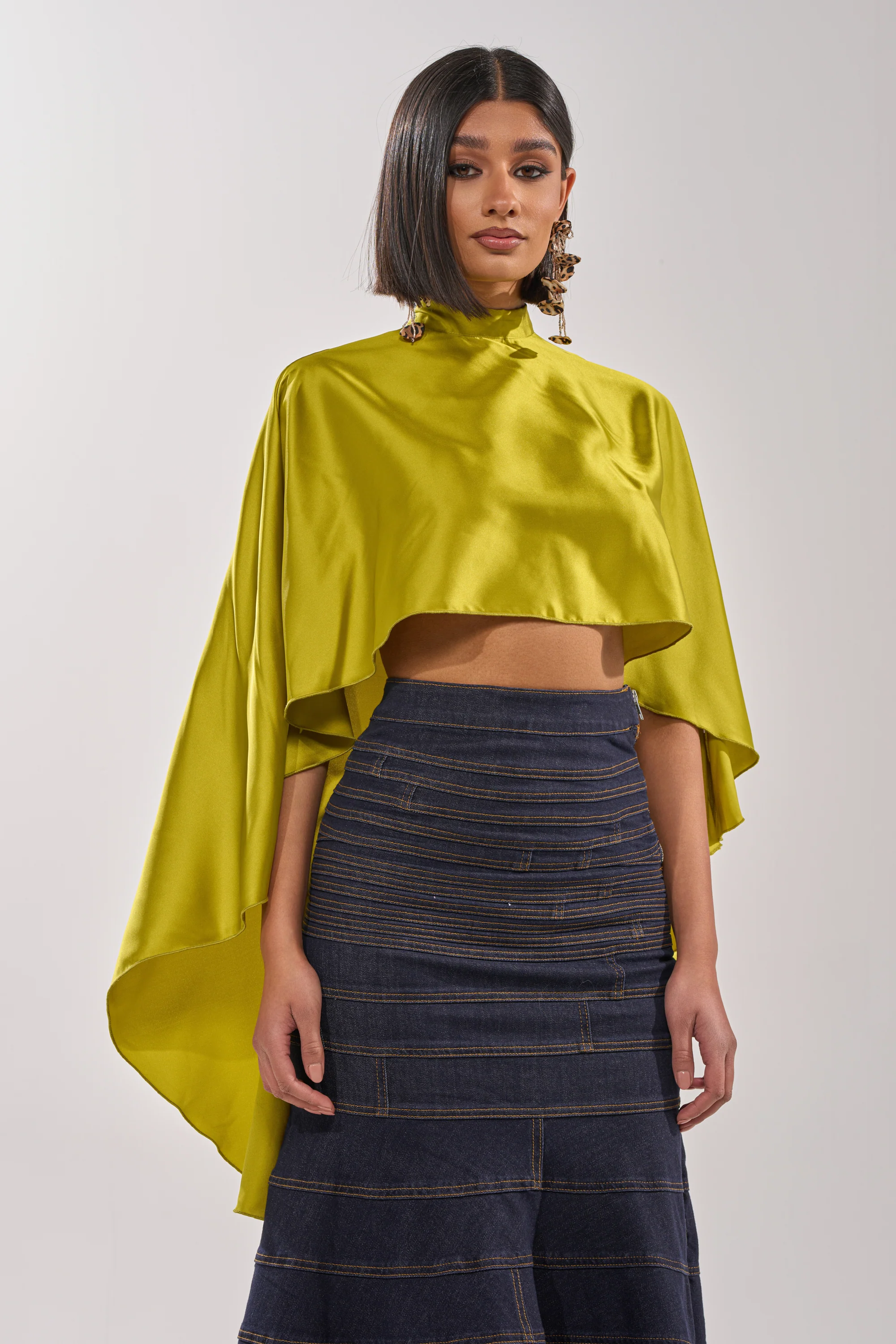 BABY MAKE A MOVE BLOUSE IN CHARTRUESE - Akira Store